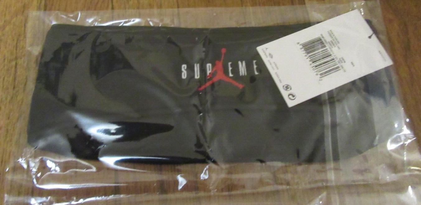 Supreme Jordan Headband Black FW24 Supreme New York 2024 Brand New Free U.S. S&H