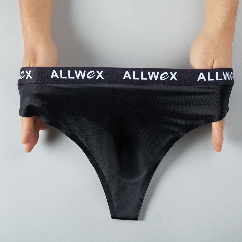 Men Ice Silk Smooth Underwear Bulge Pouch Seamless Knickers G-string Thongs New