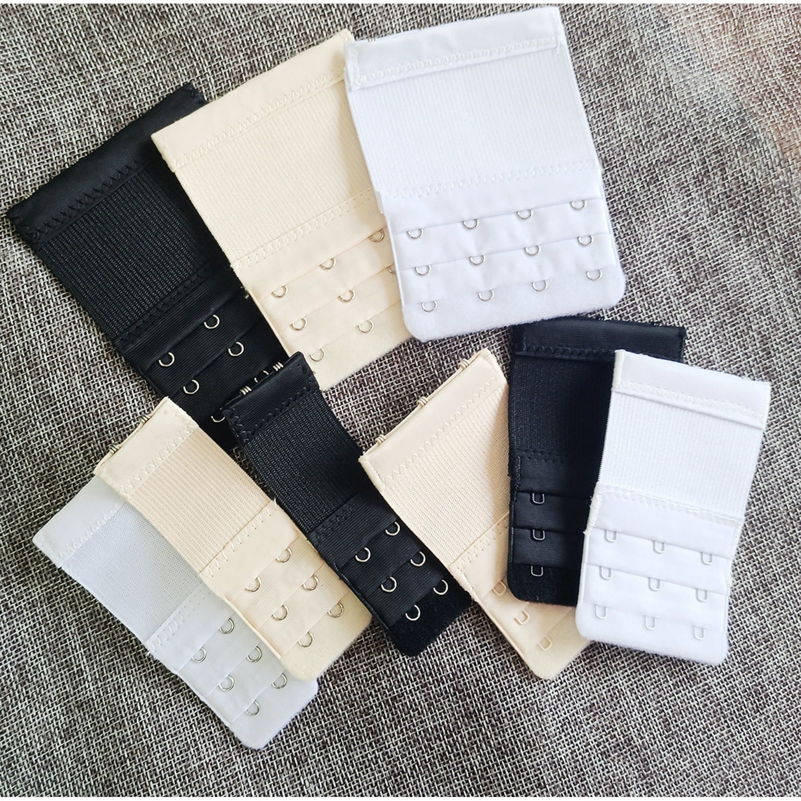 3ROW 2,3,4 Hook Bra Extender Extension Bra Strap Strapless Underwear Maternity