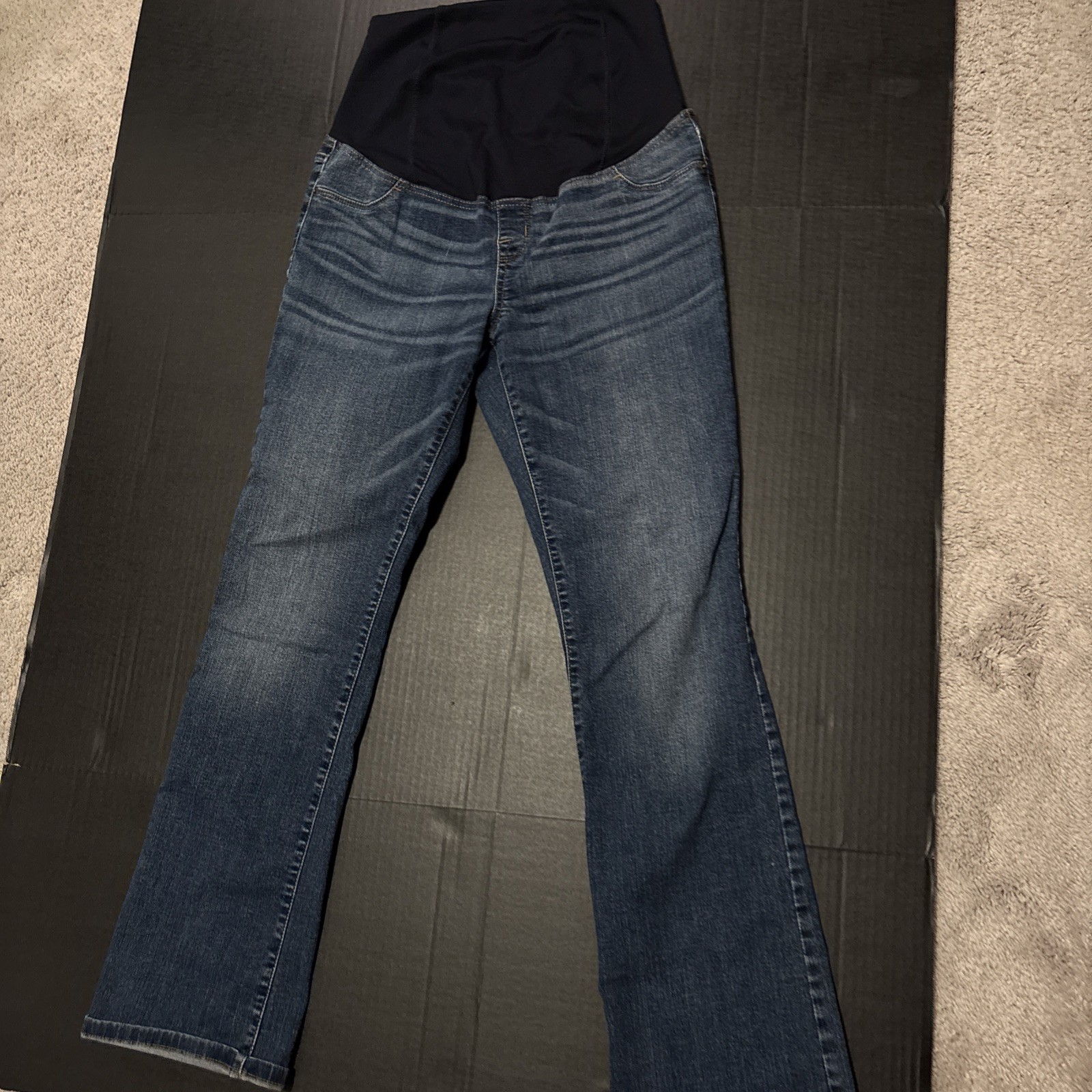 Isabel Maternity pants skinny bootcut 2/26R blue denim – NEW