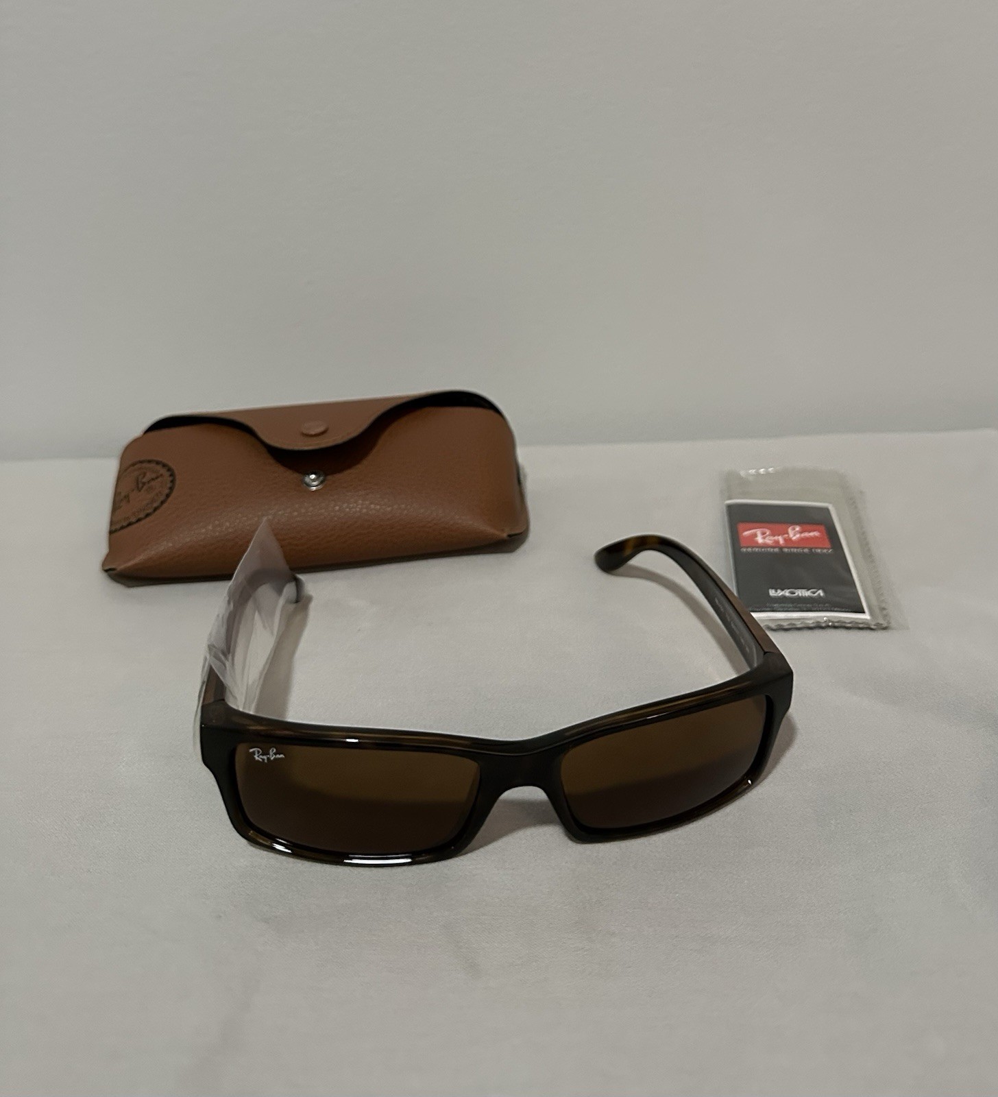 RARE RAY-BAN Square Tortoise Havana Brown Sunglasses RB 4151 710