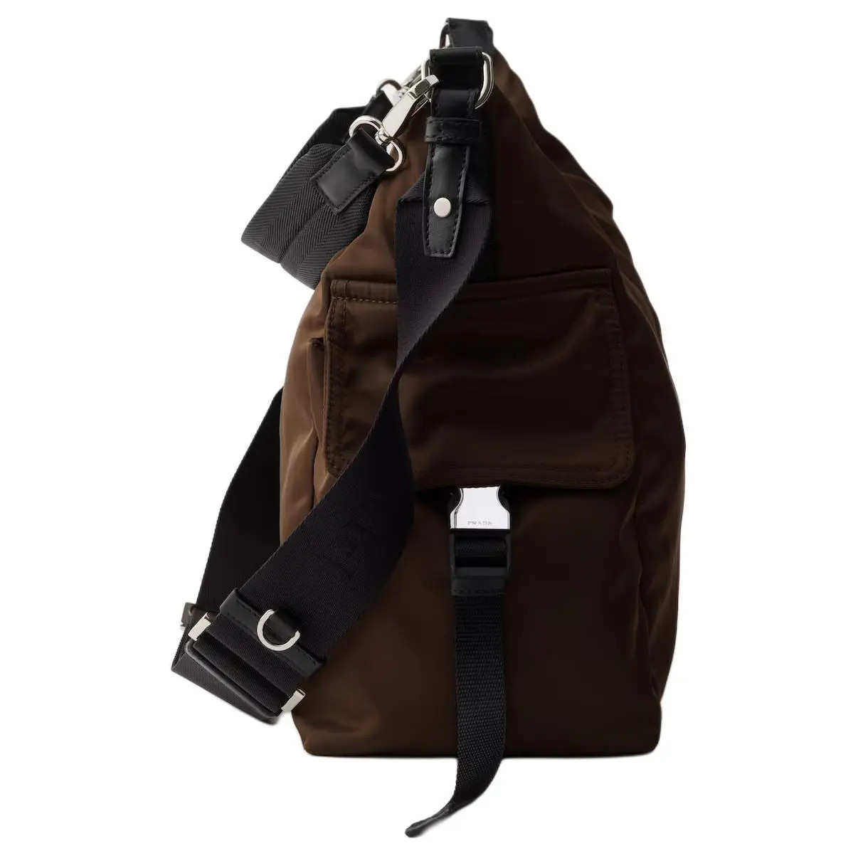 PRADA Re-NylonExplore Recycled Polyamide Handbag Men’s Brown 16.9*5.9*11.6 in