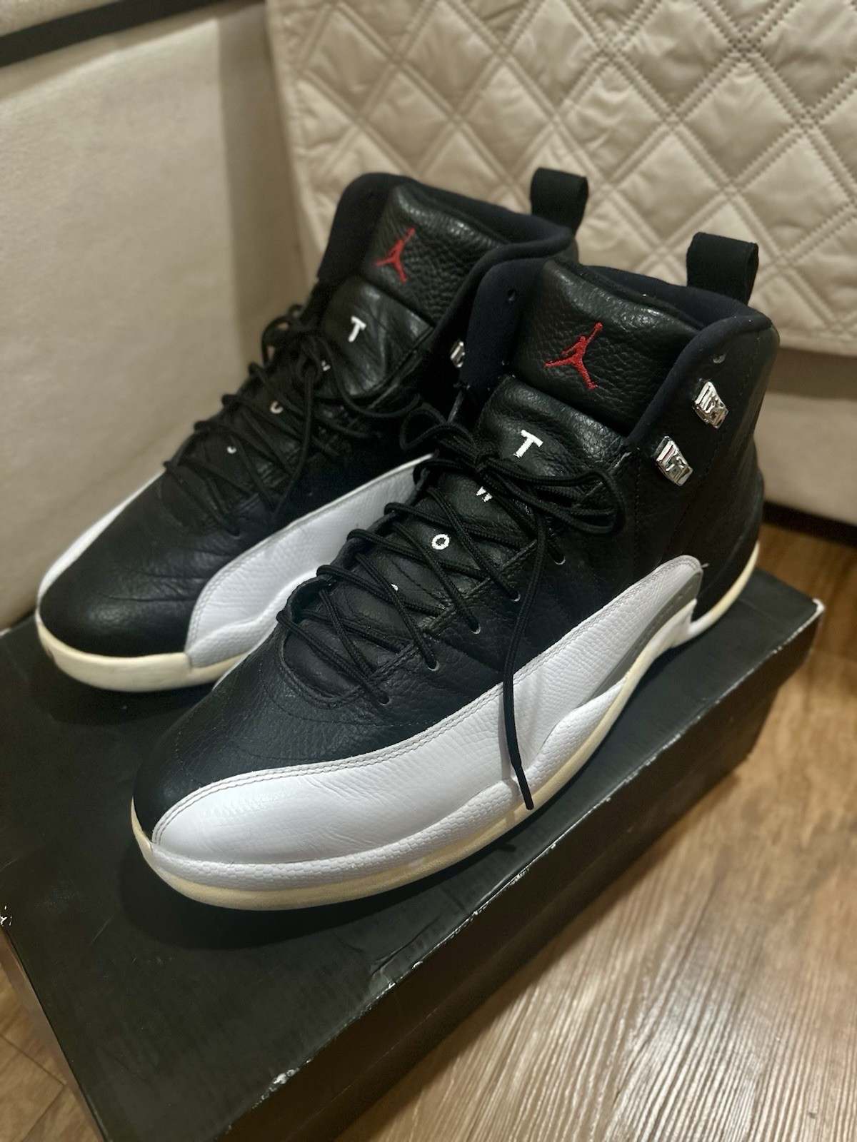 Jordan Air Jordan 12 Retro Playoff 2012 Black/Varsity Red-White 130690-001
