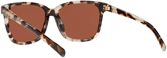 Costa Del Mar May Shiny Tiger Cowrie/Green Mirror 580G Polarized 57mm Sunglasses