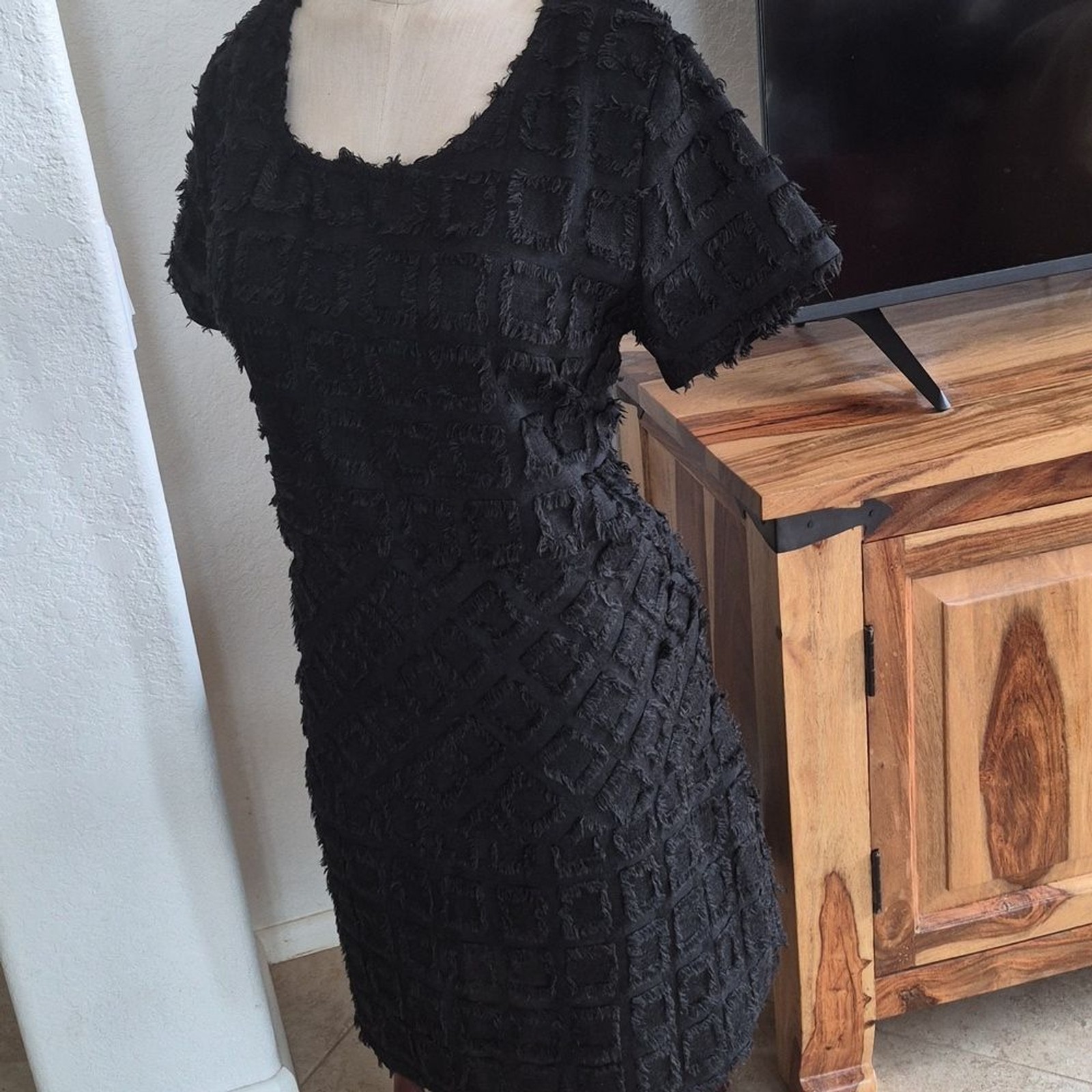 Cubism Los Angeles, Square & Diamond, Eyelash Design, dress with pockets
