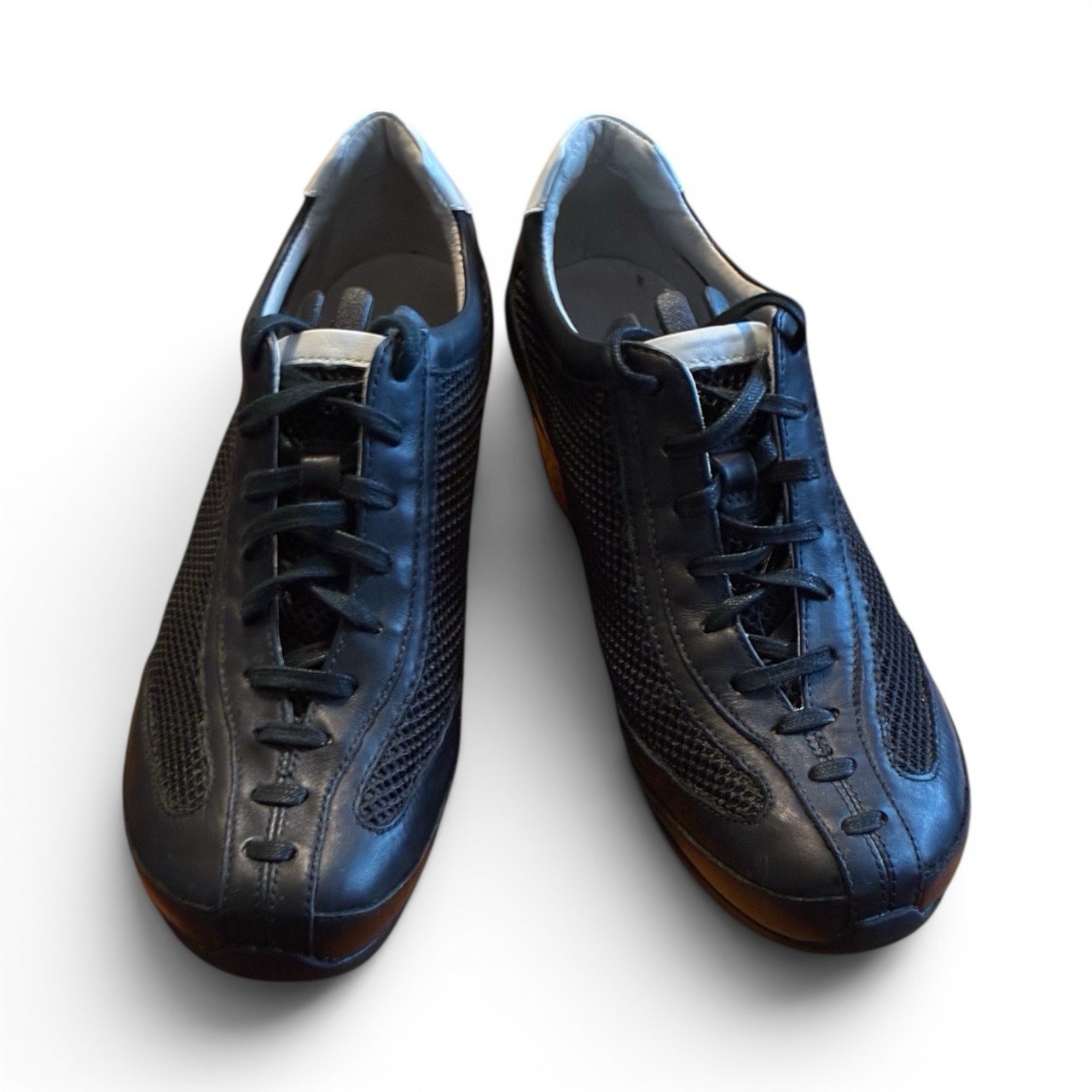 TSUBO Black Mesh and Leather Sneakers – Size 9