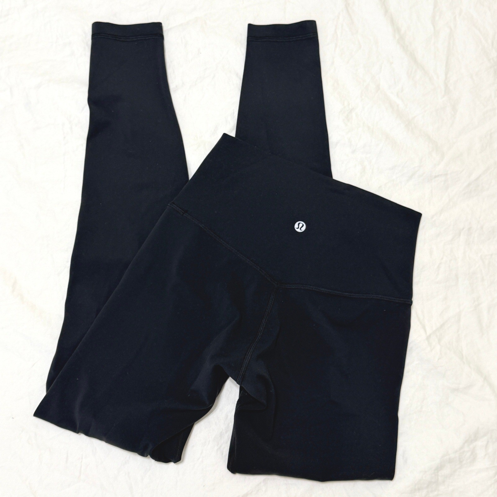 Lululemon Align Pant 28″ Black Yoga Leggings LW5CTES Size 4- FLAWED