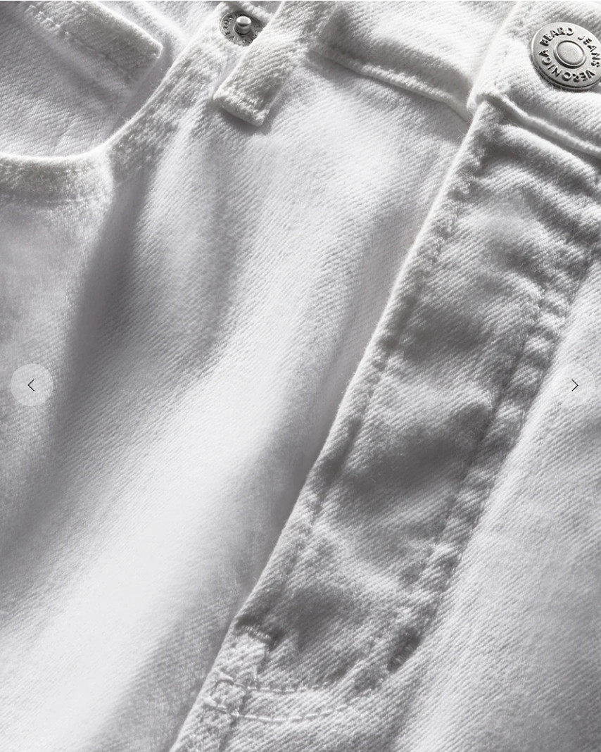 NWT $248 Veronica Beard BEVERLY SKINNY-FLARE JEANS in White