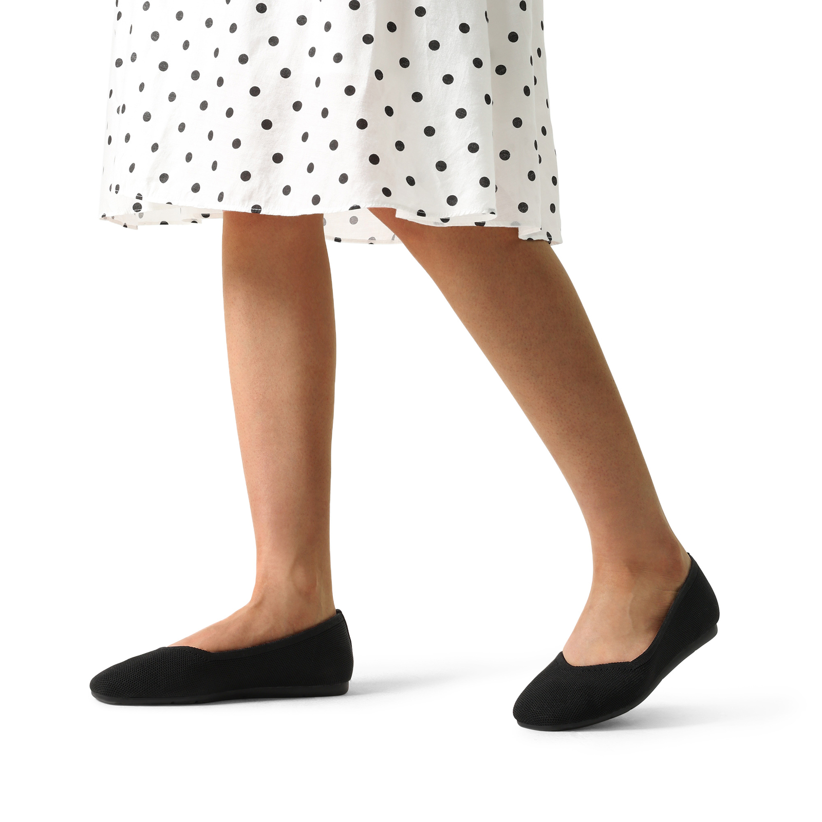 Women Comfortable Slip On Flats Square Toe Lightweight Casual Flat Shoes