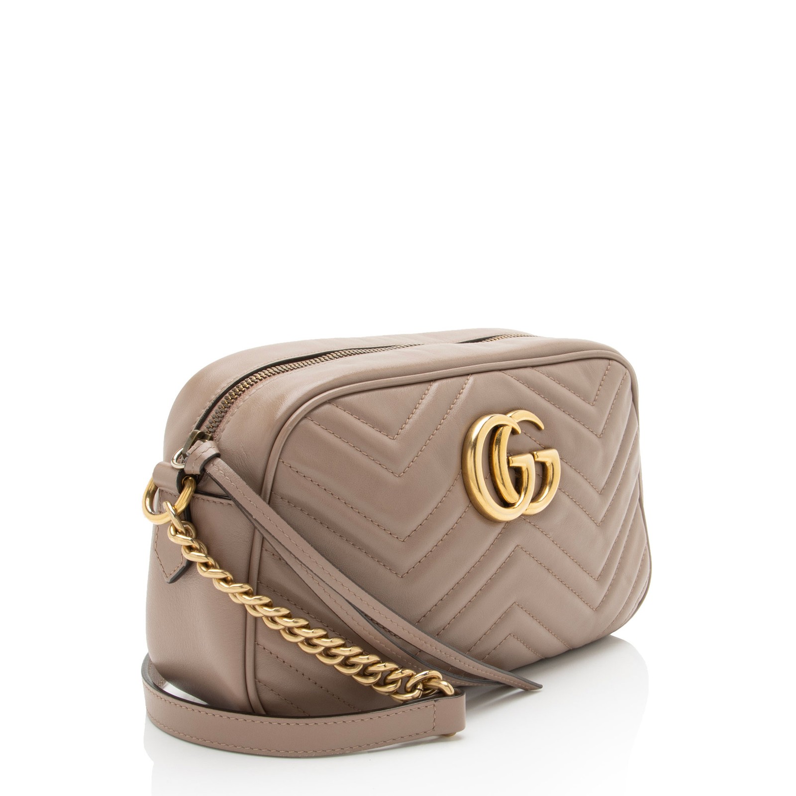 Gucci Matelasse Leather GG Marmont Small Camera Bag