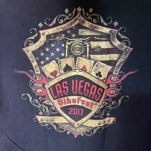 Las Vegas Bikefest 2017 T-Shirt Men’s XL Casual Biker USA City Classic Casino