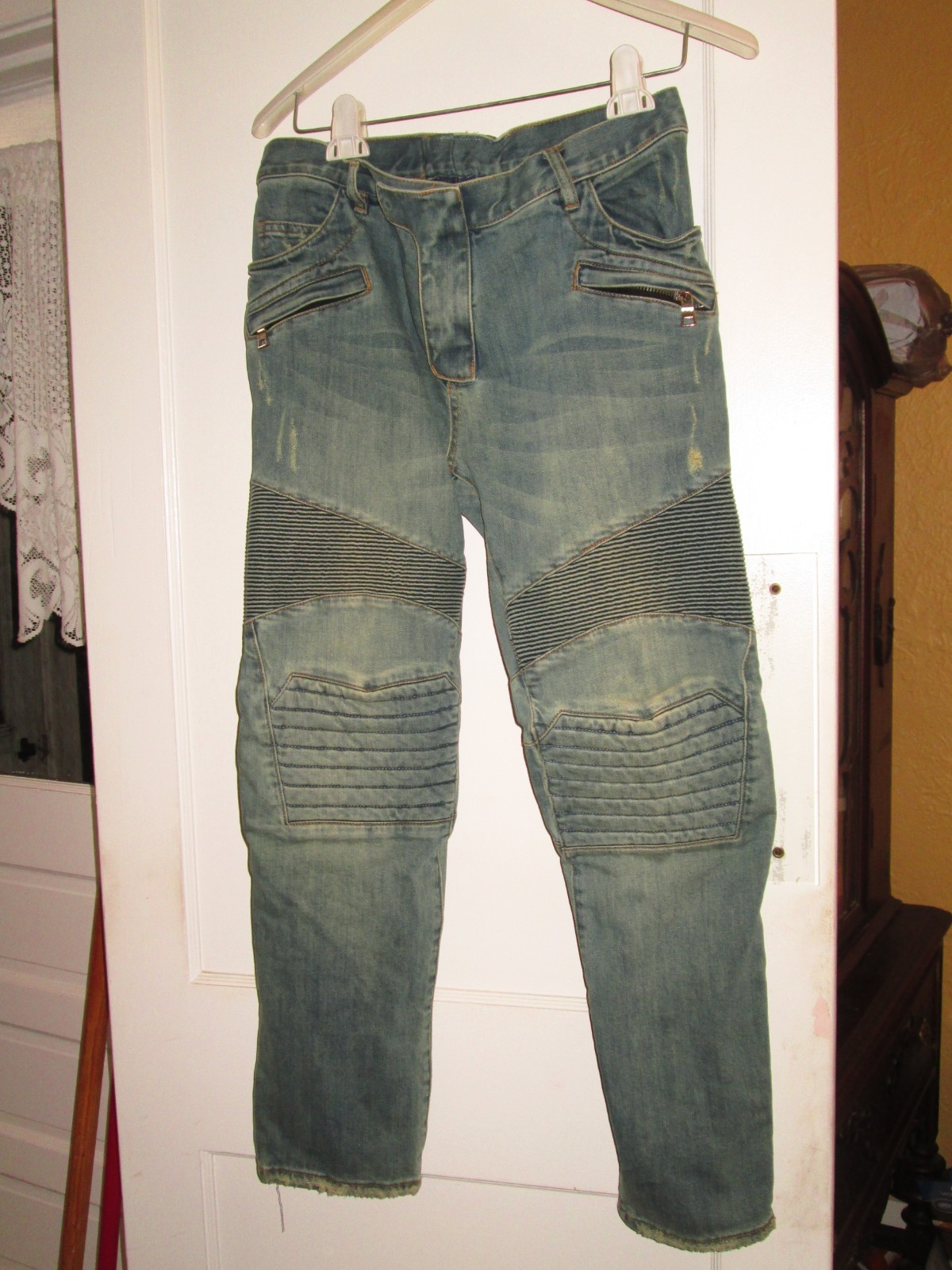 Balmain Jeans men blue jean pre owned 36 waist 30 length