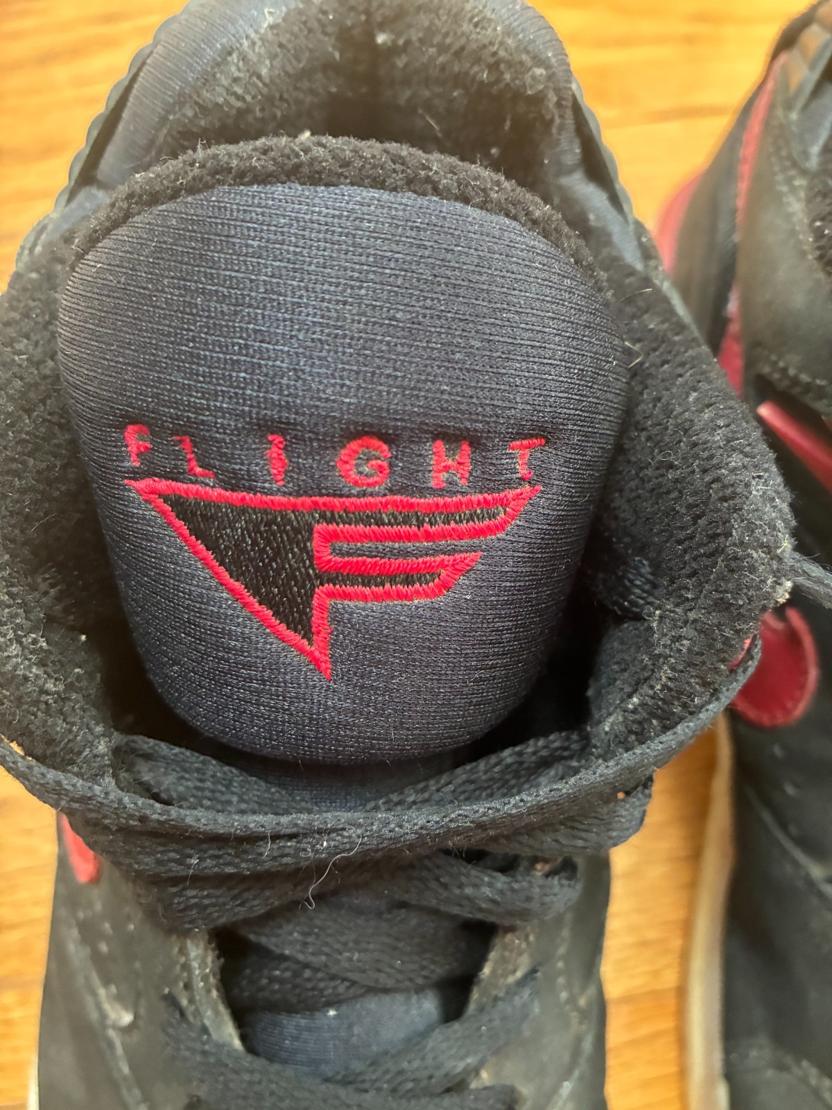 Vintage Nike Air Flight Mens Size 10.5 Black Red 307391-061 2003 Rare AS-IS