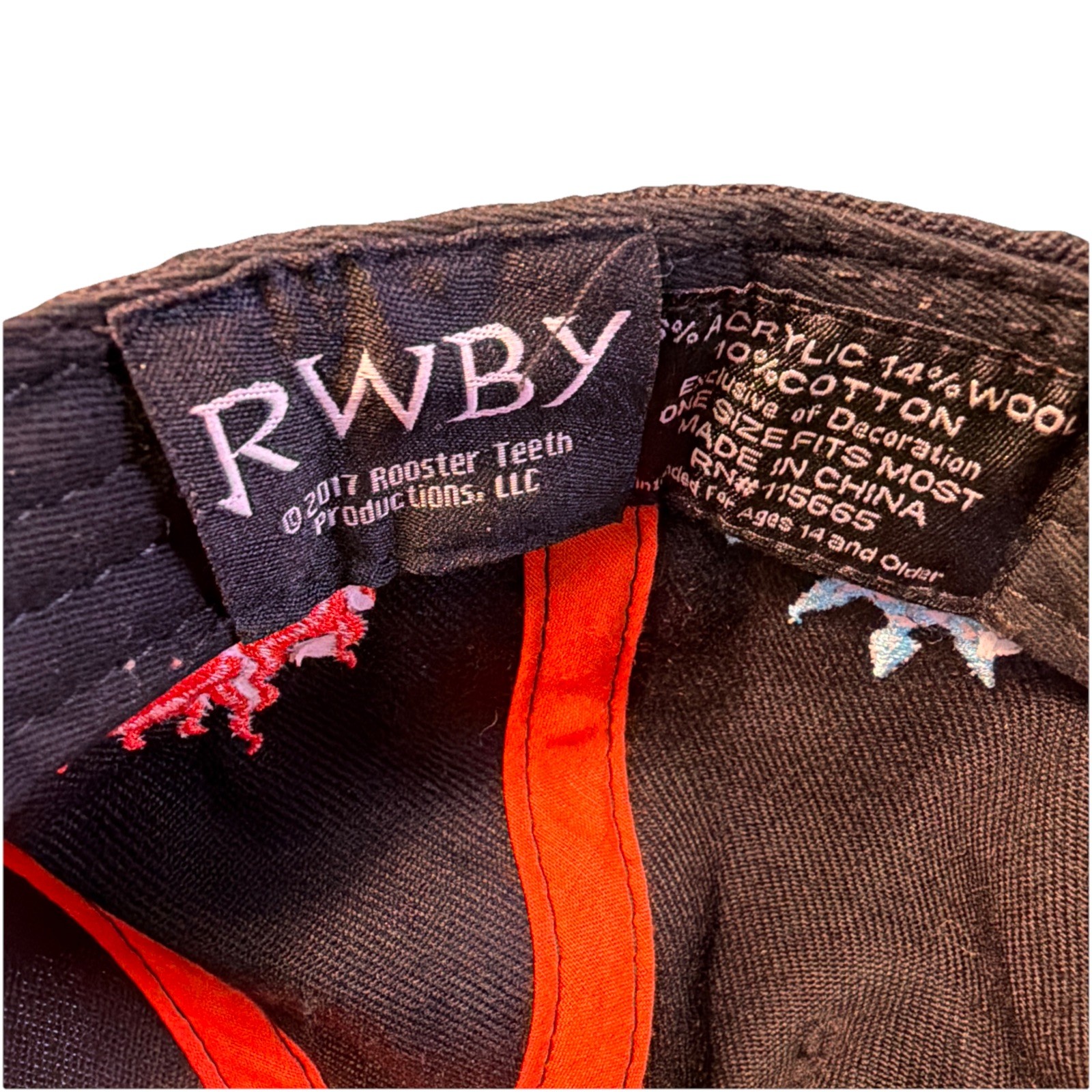 RWBY Hat Cap Anime Series 2017 Rooster Teeth SnapBack Adjustable OSFM