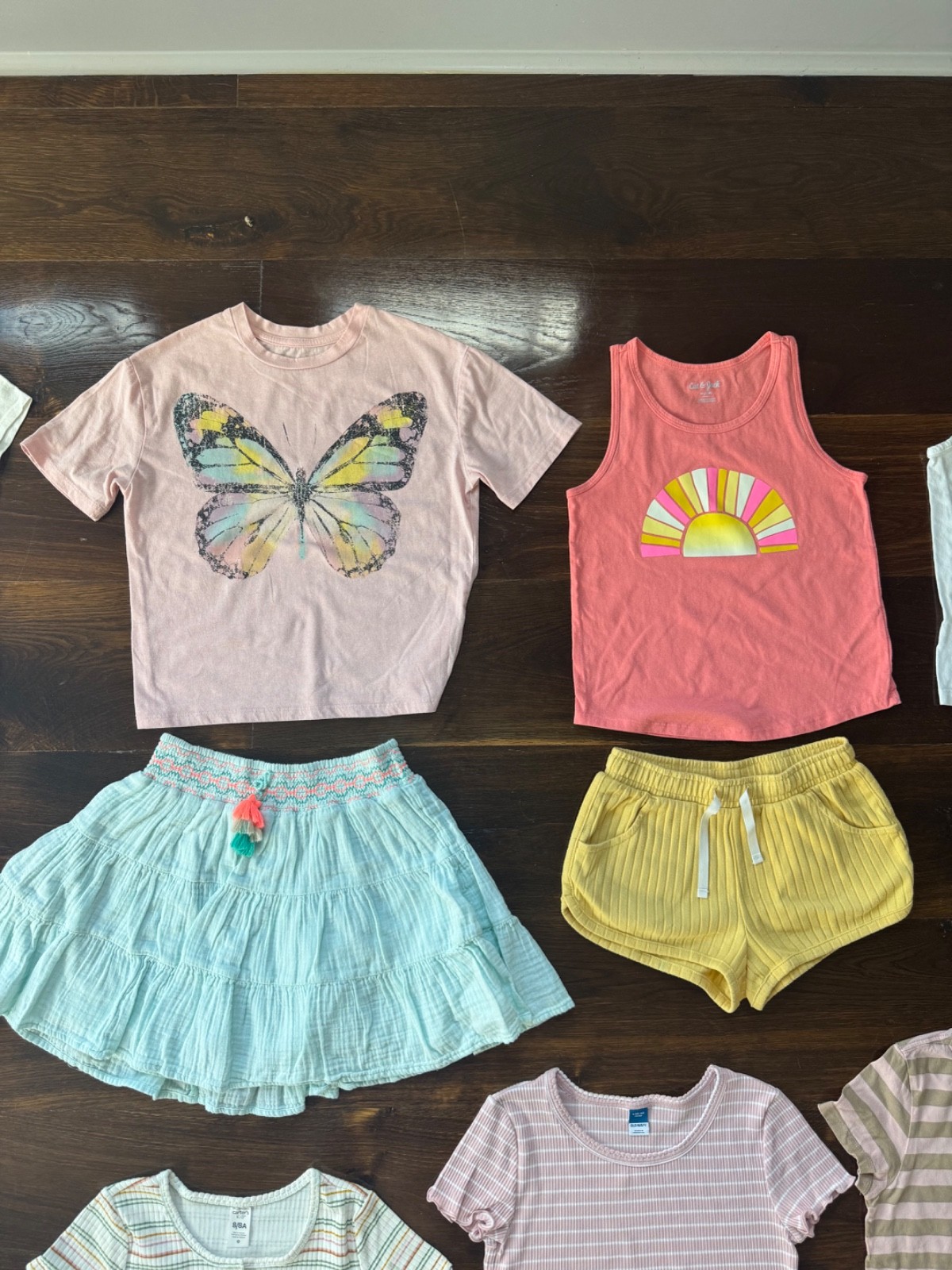 37 Piece Girls Size 7/8 (M) Gap, Crewcuts & Carters Summer Clothes Lot