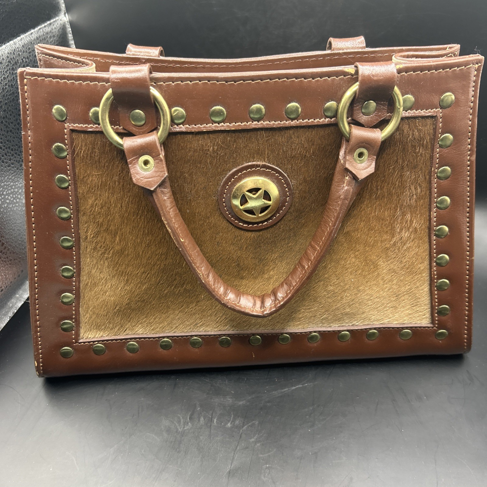RSL Made In Paraguay Hair On Hide Purse