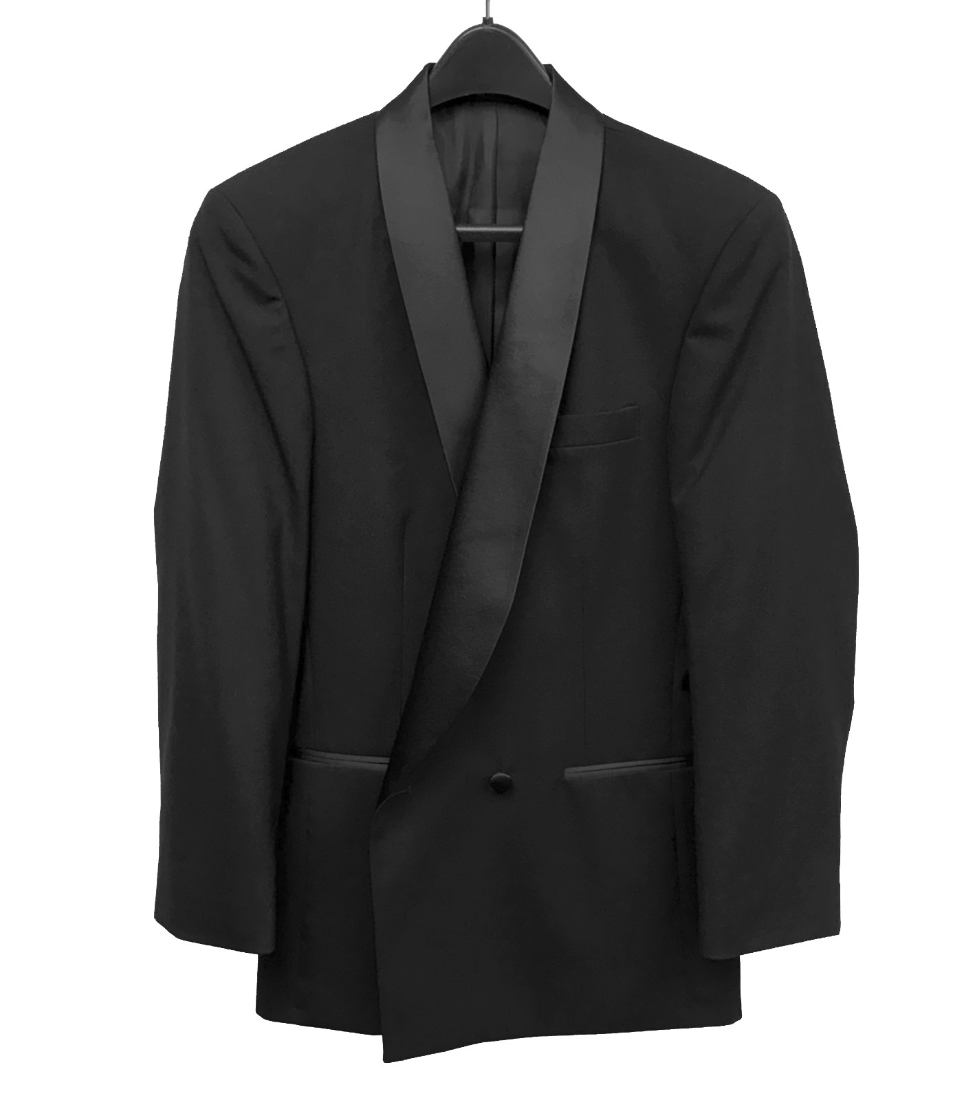 NWT Men’s After Six Palermo Black Double-Breasted Tuxedo Jacket Big & Tall 70R