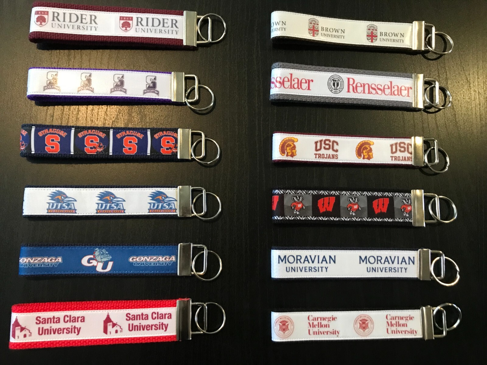 College Key Fobs , Key Chains, Wristlet, College Gift, **See Item Description**