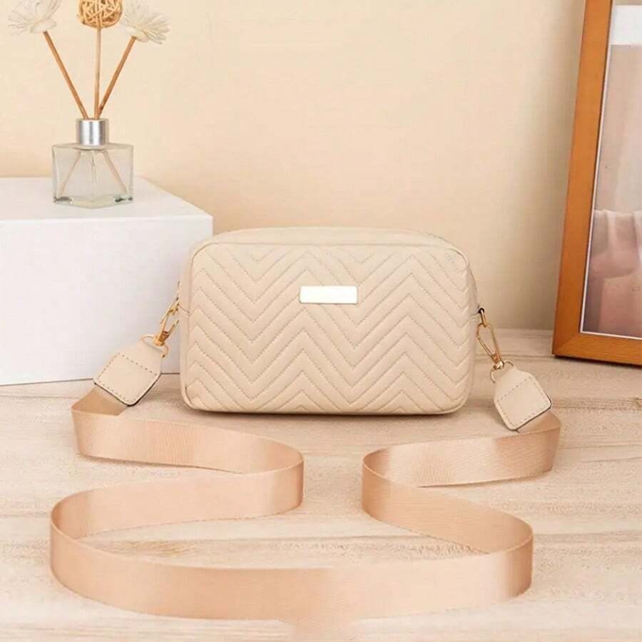 Mini Quilted Crossbody Shoulder Bag Geometric Square Purse Fits Phone