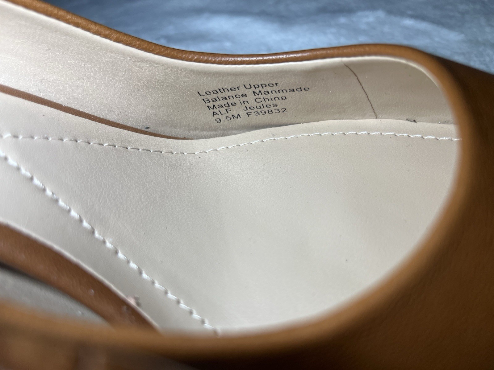 Alfani 3 Inch Caramel Brown Leather High Heels