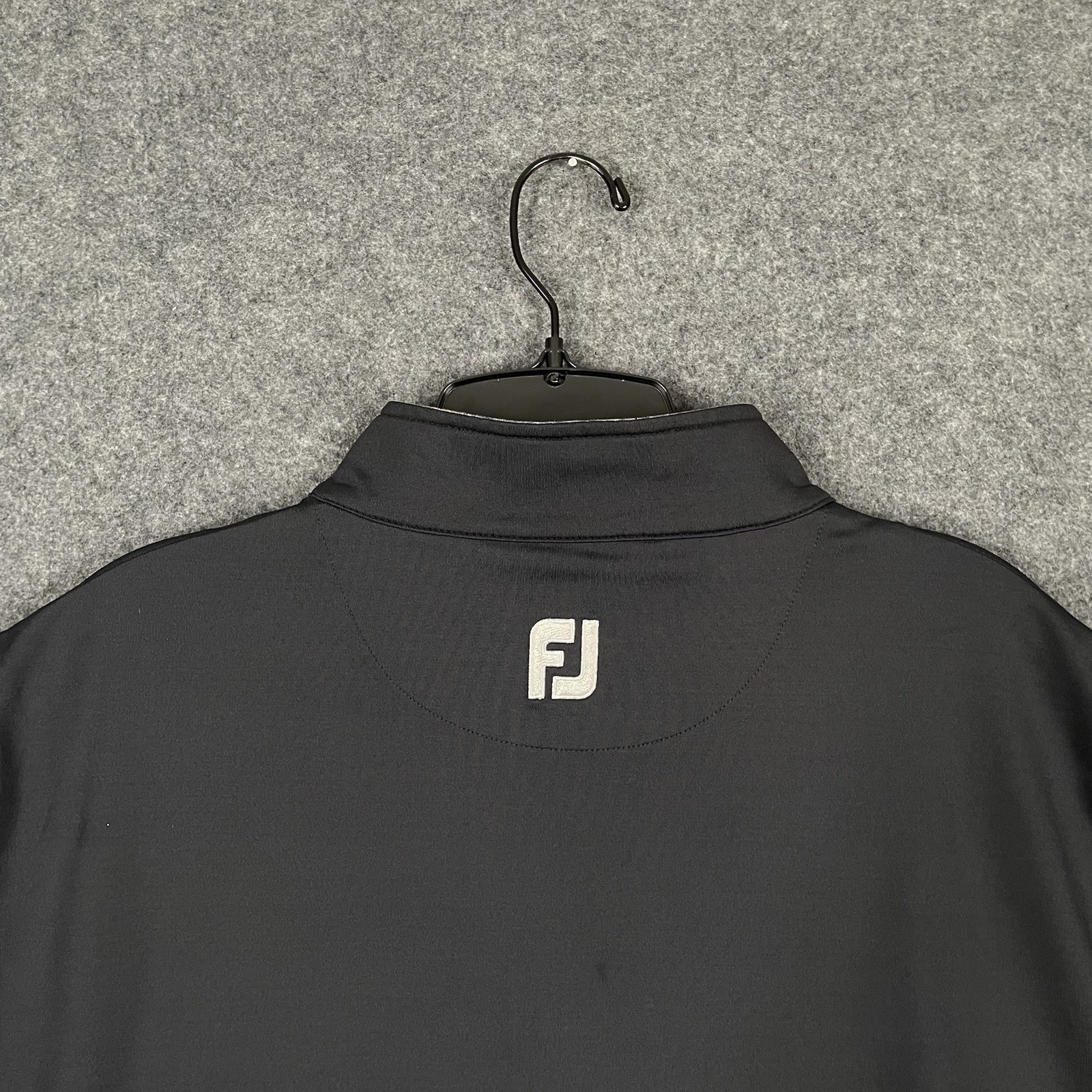 FootJoy 1/4 Zip Vest Mens M Black Fiddlesticks Golf Performance Strecth