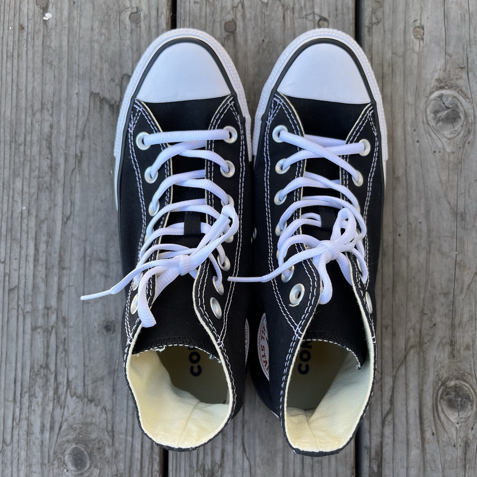 Classic Converse Chuck Taylor All Star High Top Sneakers Black US M6/W8