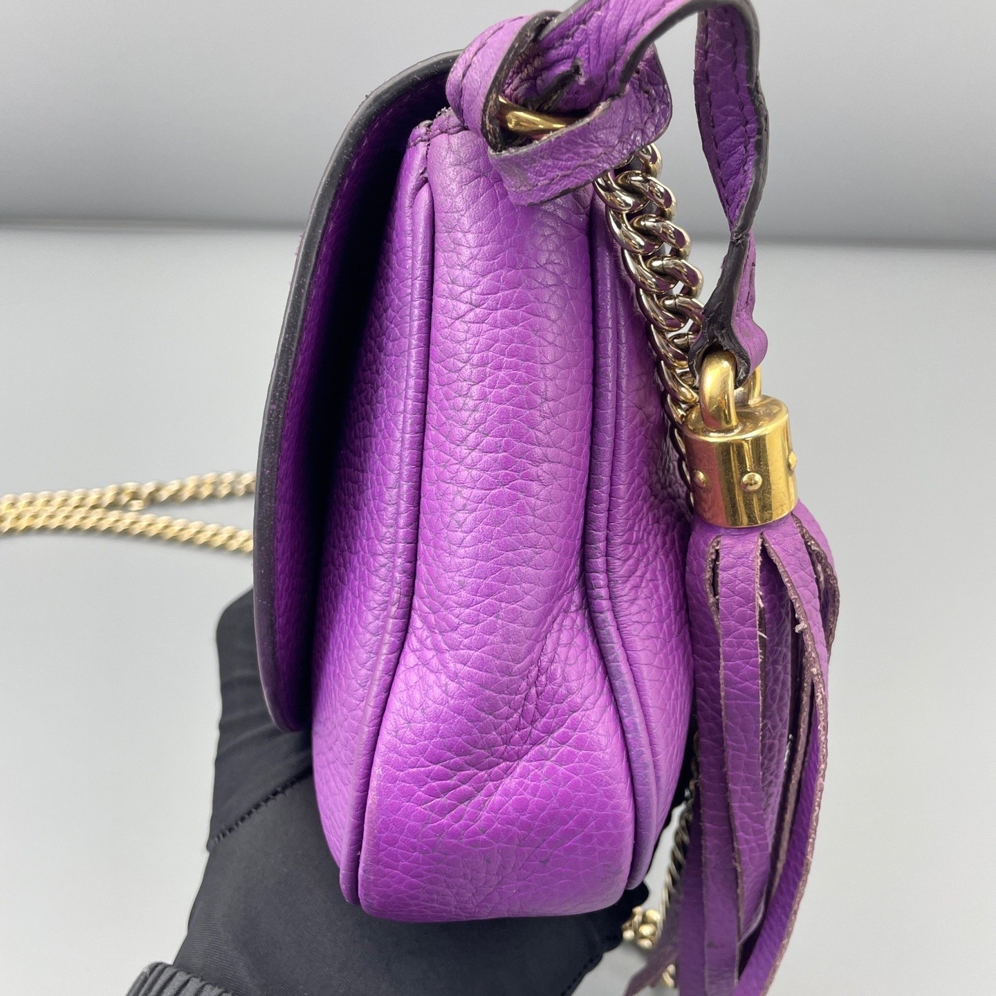 Gucci Pre-Owned Authentic Crossbody Bag Purple 25*15*5cm Free Tracked Shipping