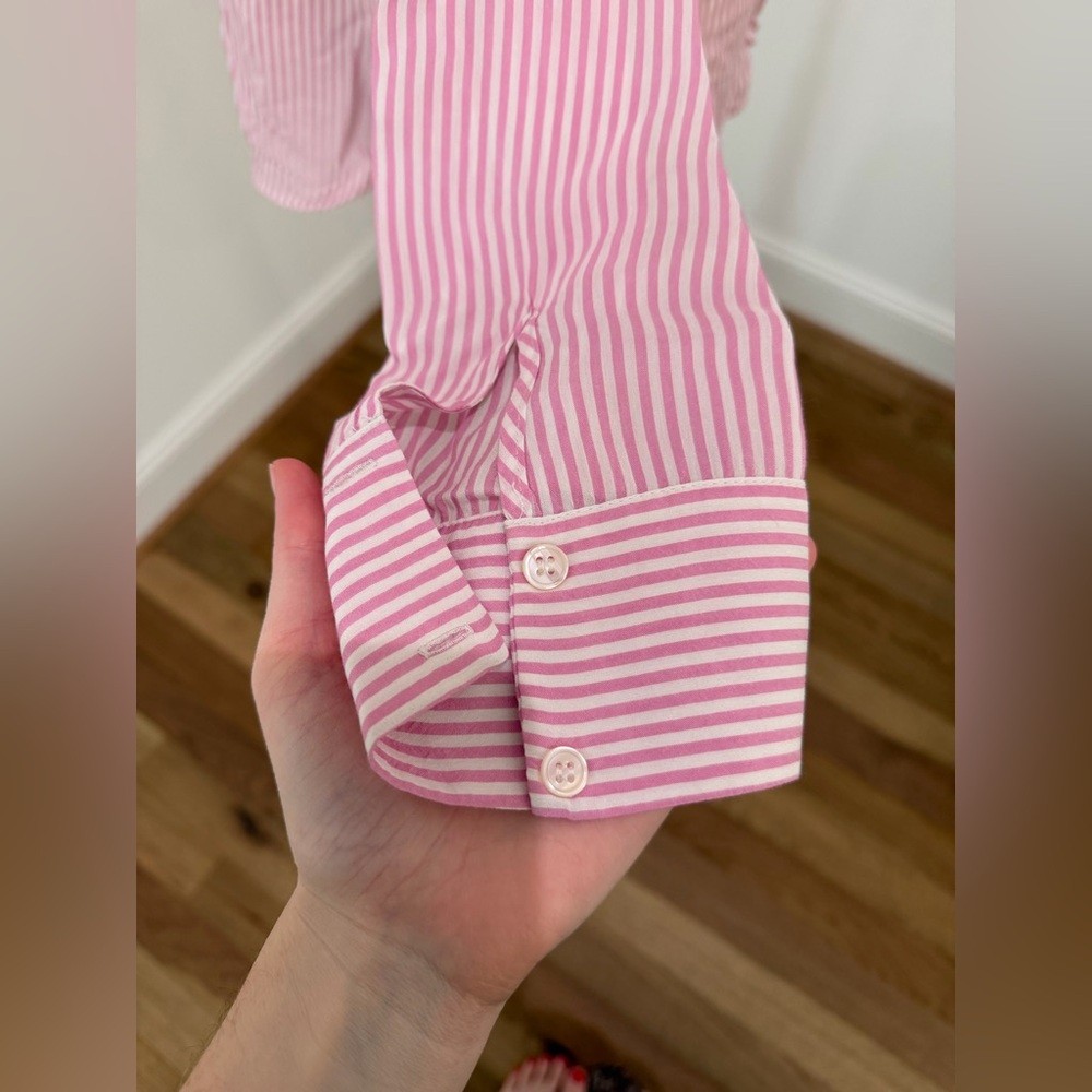 💗 Maeve by Anthropologie Striped Button-Down – Size S ✨