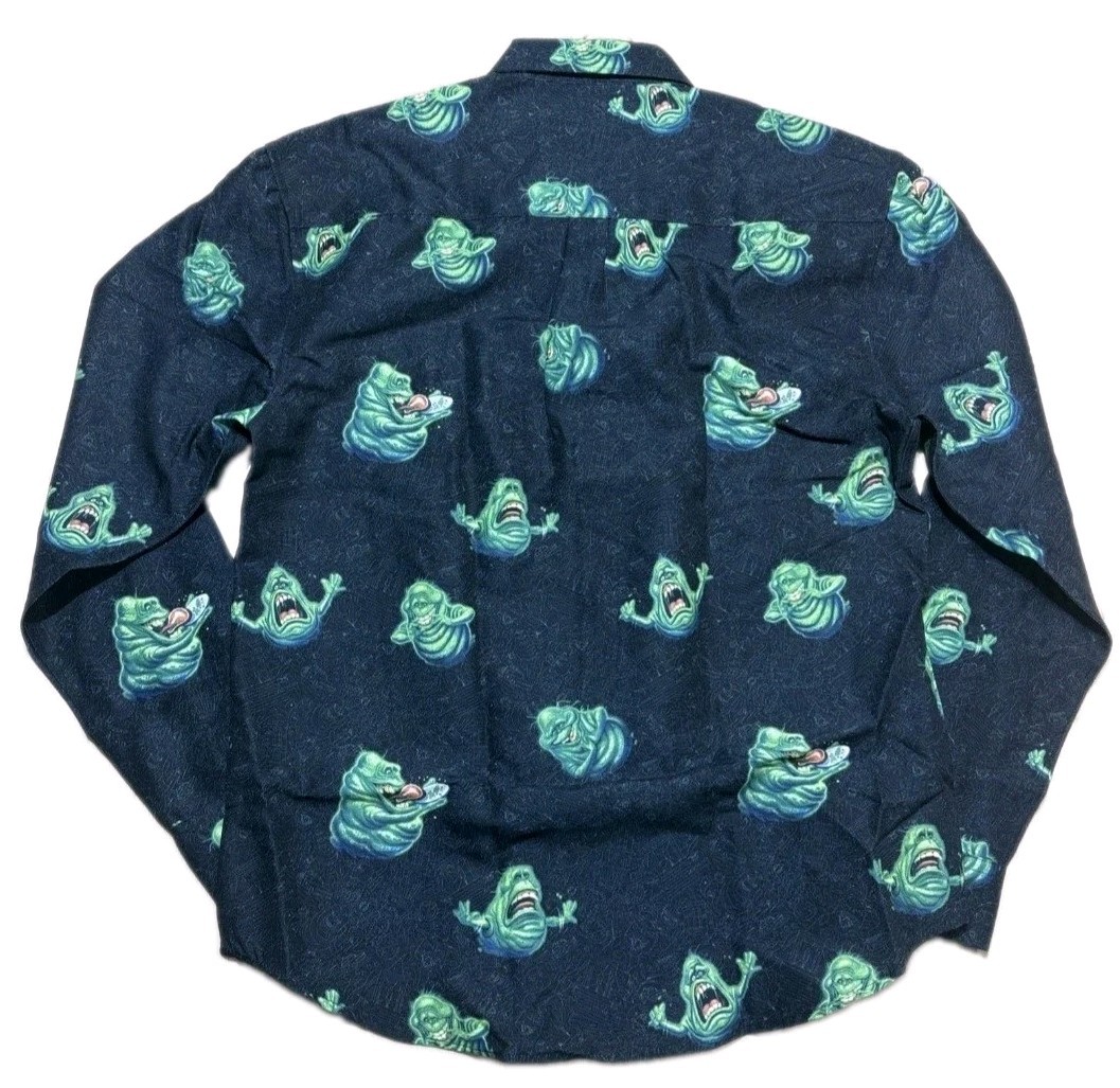 RSVLTS X Ghostbusters “”Slimer” Men’s Button Up Oxford Shirt Size 3XL NWT