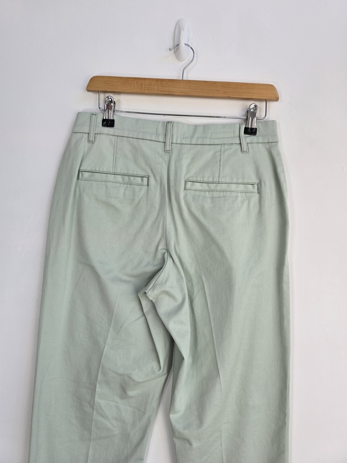 Levi’s Womens Chinos 27 In Waist Mint Green Cotton Summer Casual Zip Fly
