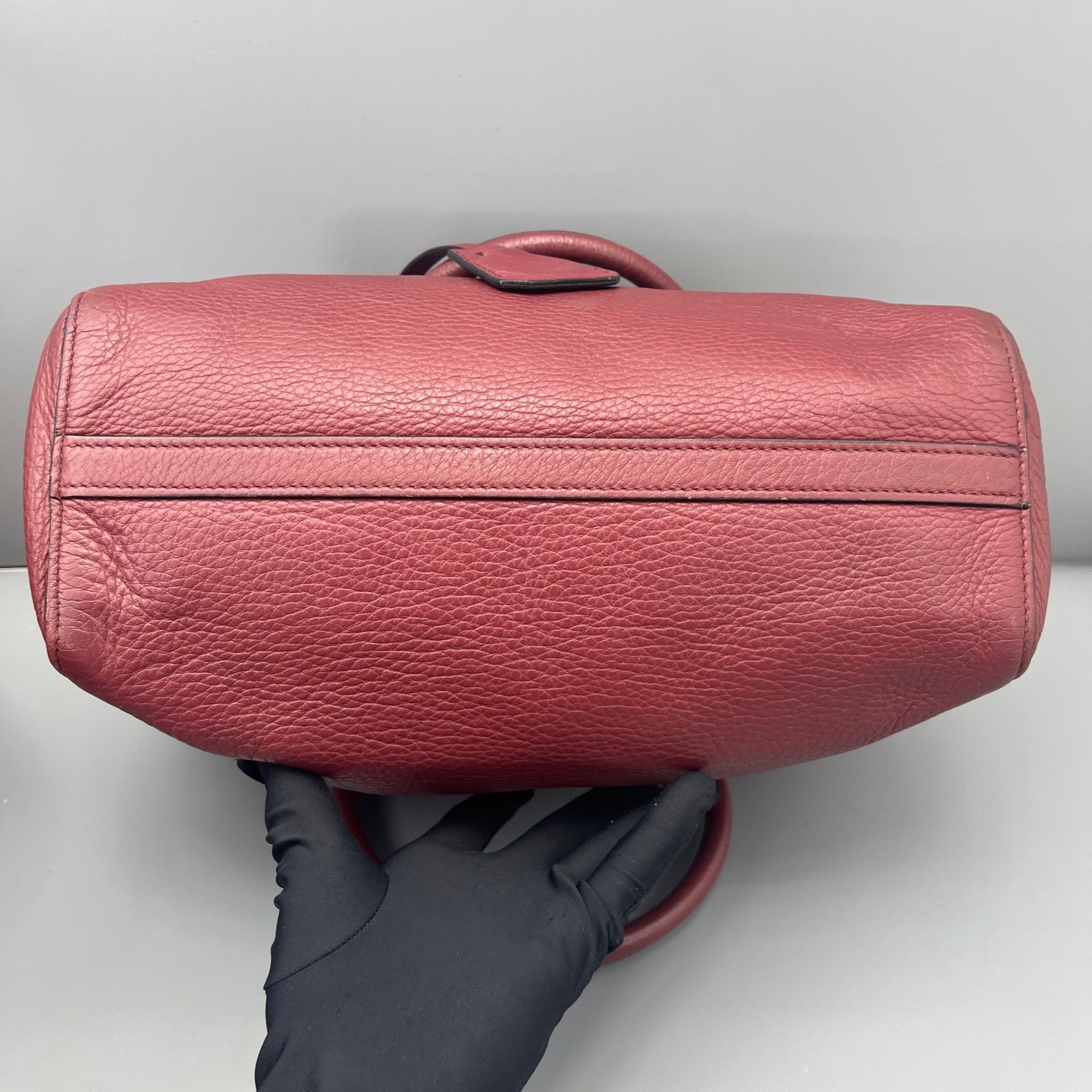 Prada Pre-Owned Authentic Tote Burgundy 28*22*11cm Free Tracked Shipping