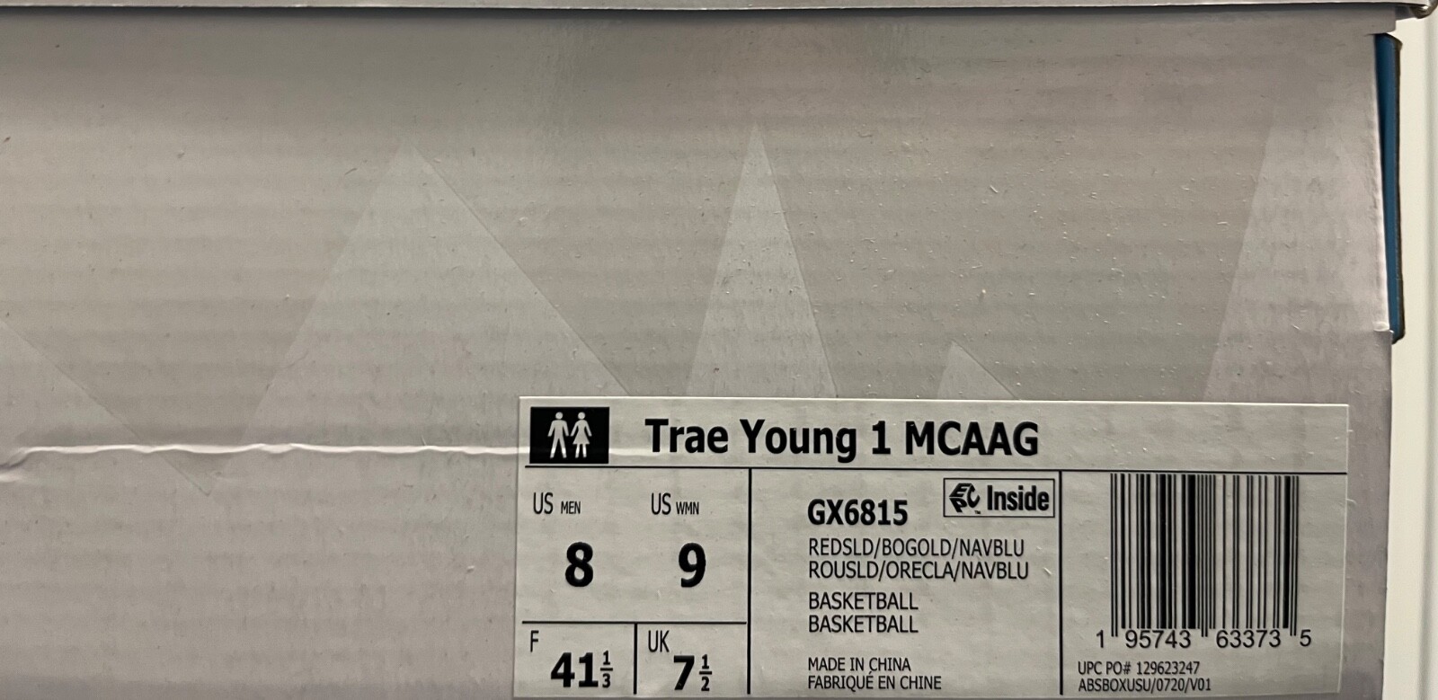 Adidas Trae Young 1 Red Gold Navy Blue MCDONALDS ALL AMERICAN GAME PE GX6815