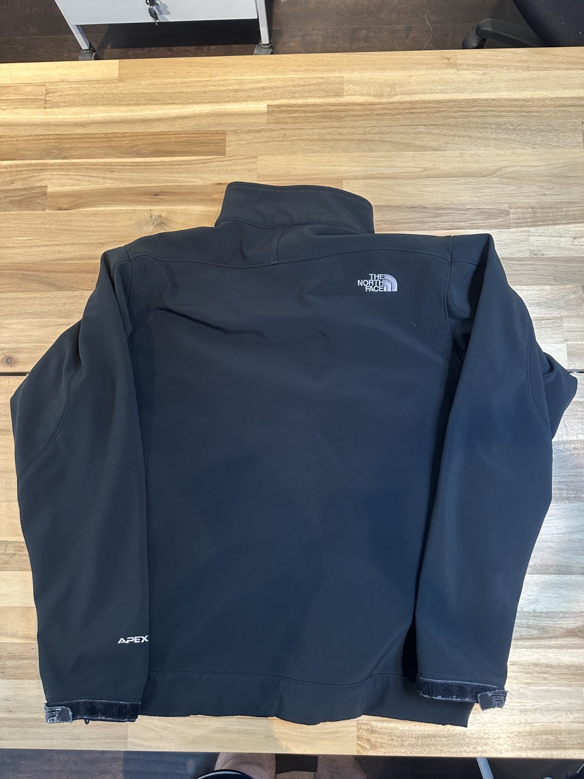 The North Face TNF Apex Jacket Mens L Softshell Full Zip Fleece Lined AS IS