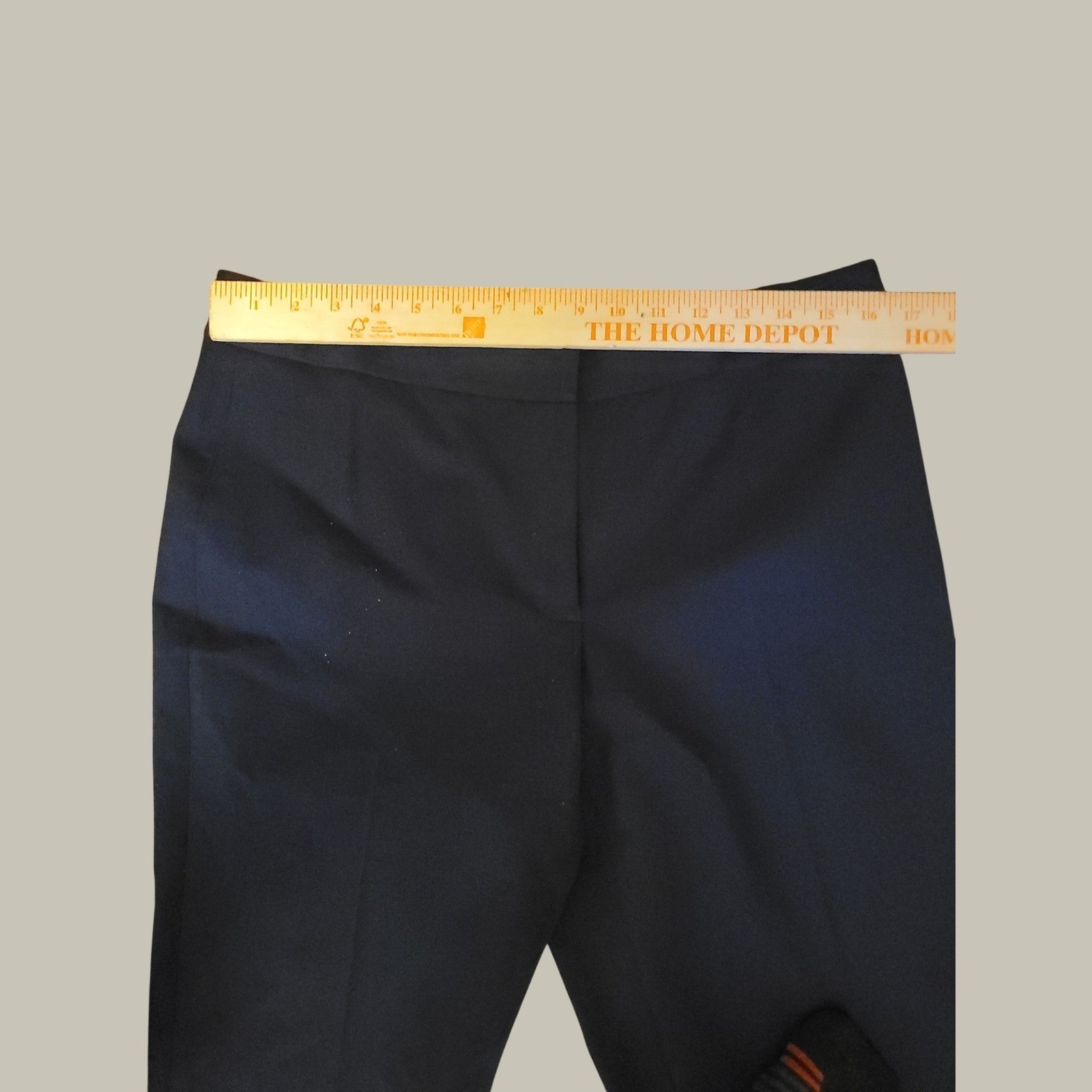 Tommy Hilfiger Womens Navy Blue Straight Leg Dress Pants Trousers Size 10 815