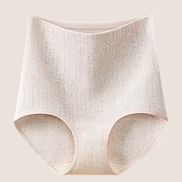 Women Briefs High Waist Colored Cotton Plus size Panties Underpants 77031