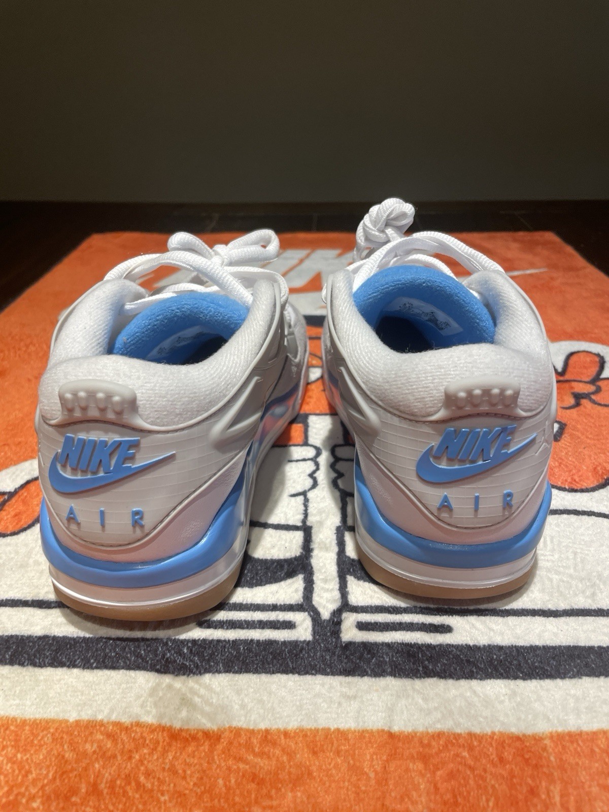 Air Jordan 4 RM (GS) in White / Neutral Grey / University Blue 6.5