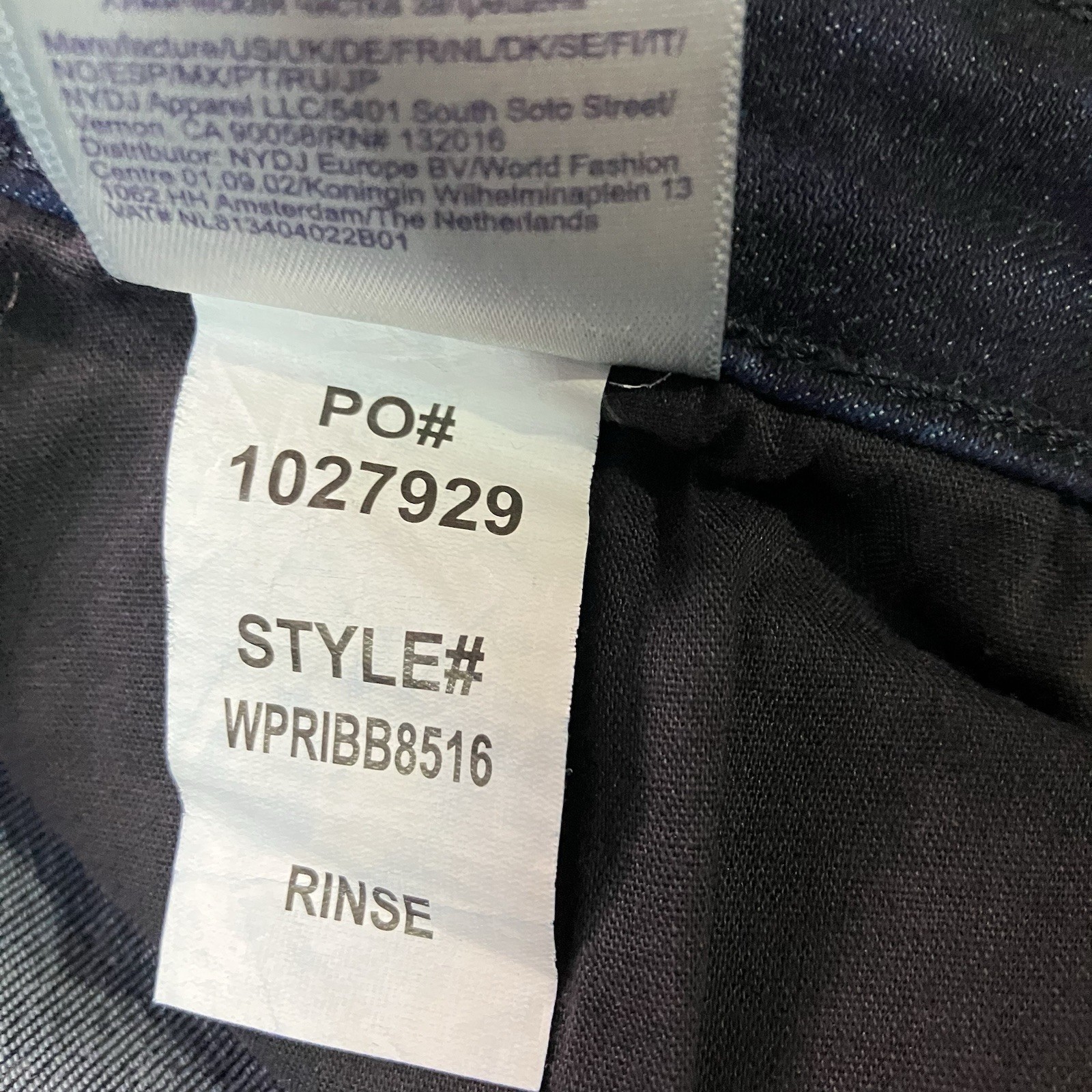 NYDJ Barbara Bootcut Jeans Womens 18W Blue Dark Wash High Rise Stretch Shaping