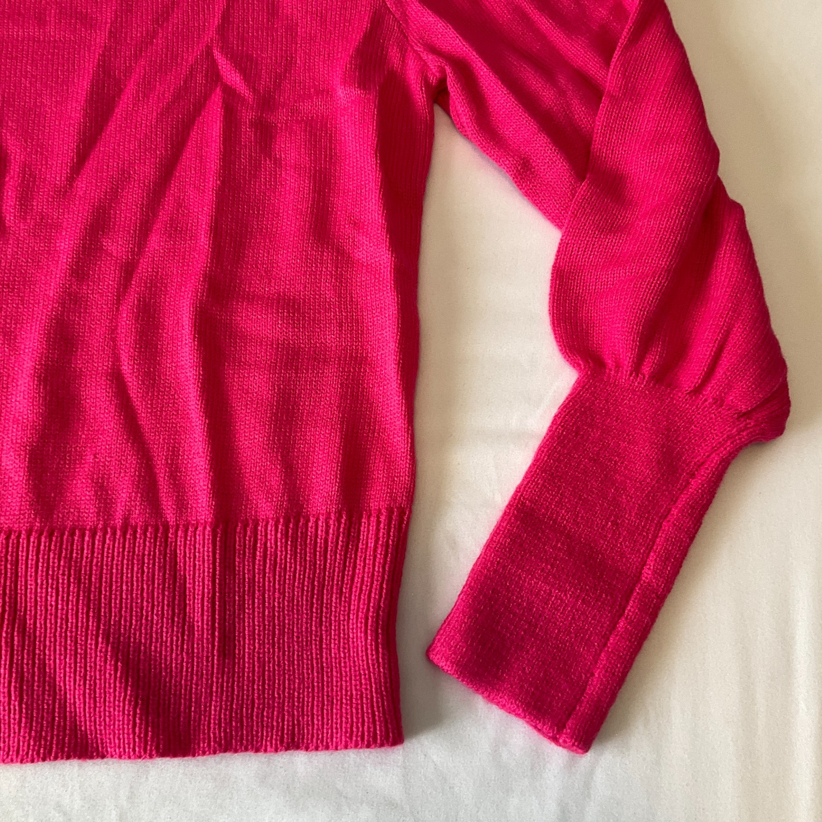 Sugarlips Pullover Sweater Womens Size M Pink Long Sleeve Stretch Knit