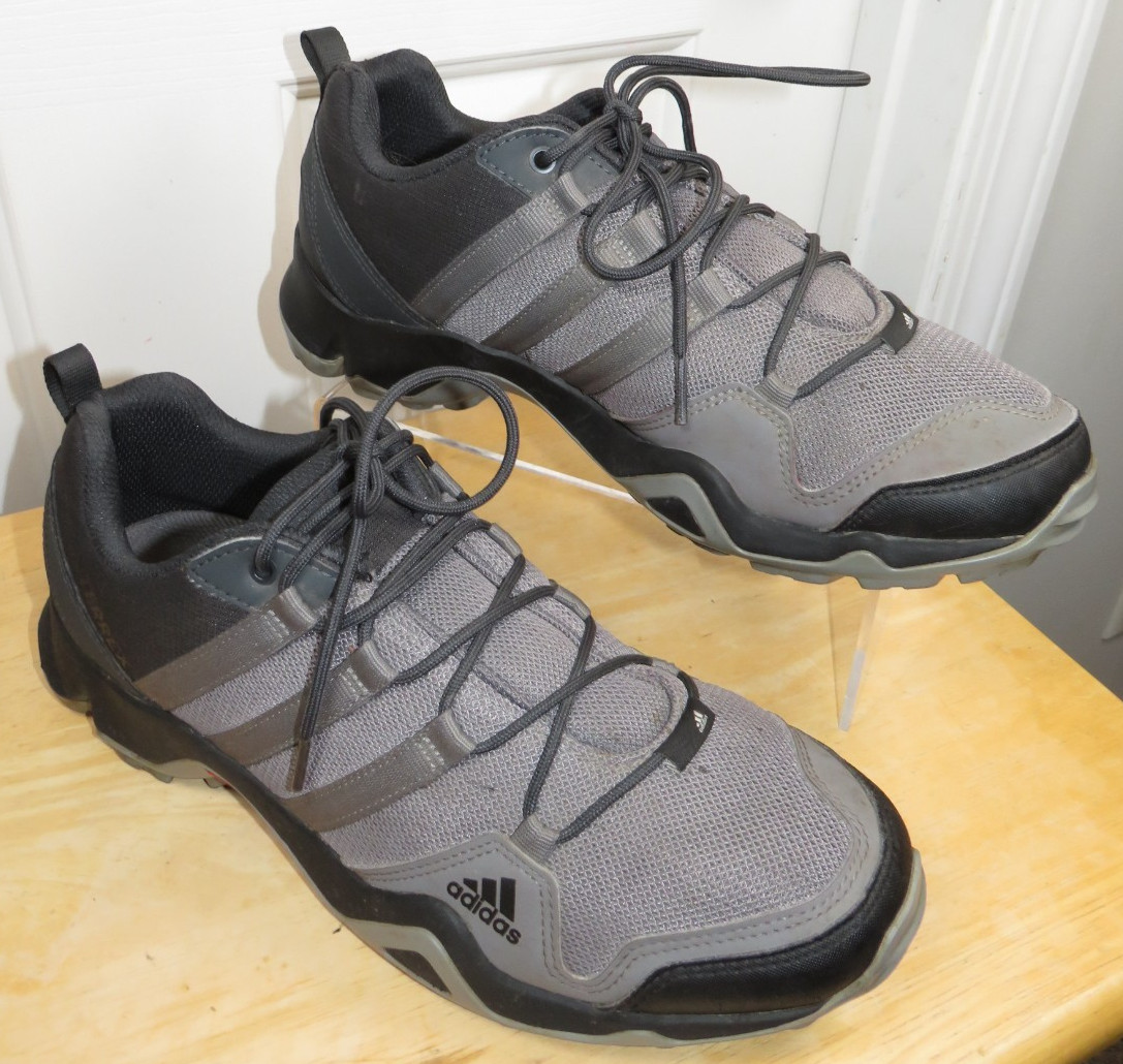 Adidas Terrex AX2R Black Gray Outdoor Trail Terrain Shoes CM7728 Men’s Size 10