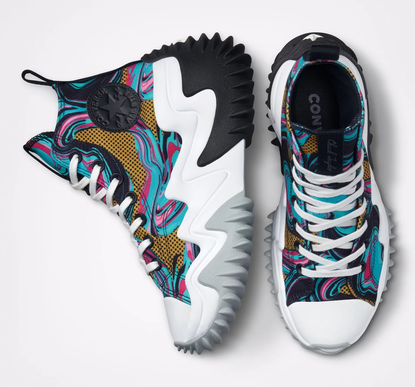 Converse Unisex Run Star Motion Hi Black/Ash Stone/White Size US 5 Women
