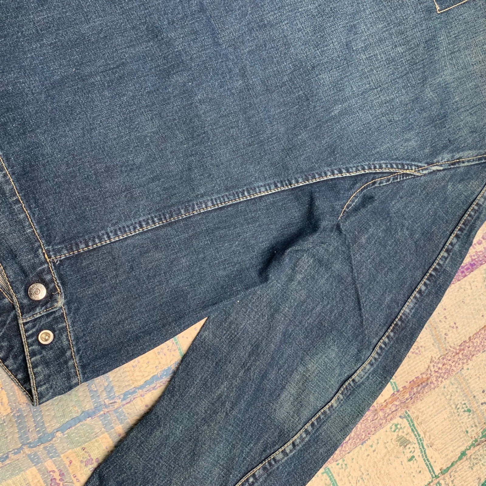 Vintage Y2K Levi’s Engineered Denim Snap Button Jean Jacket Small