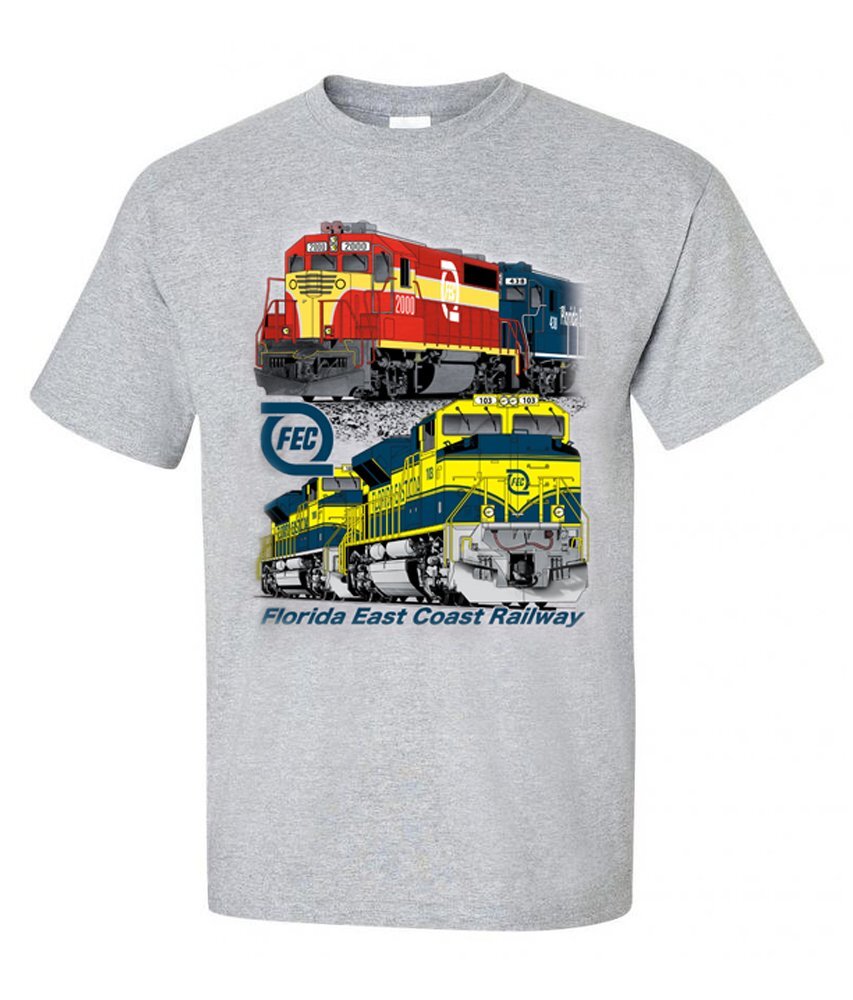 Florida East Coast Railway FEC Authentic Railroad T-Shirt Tee Shirt [79]