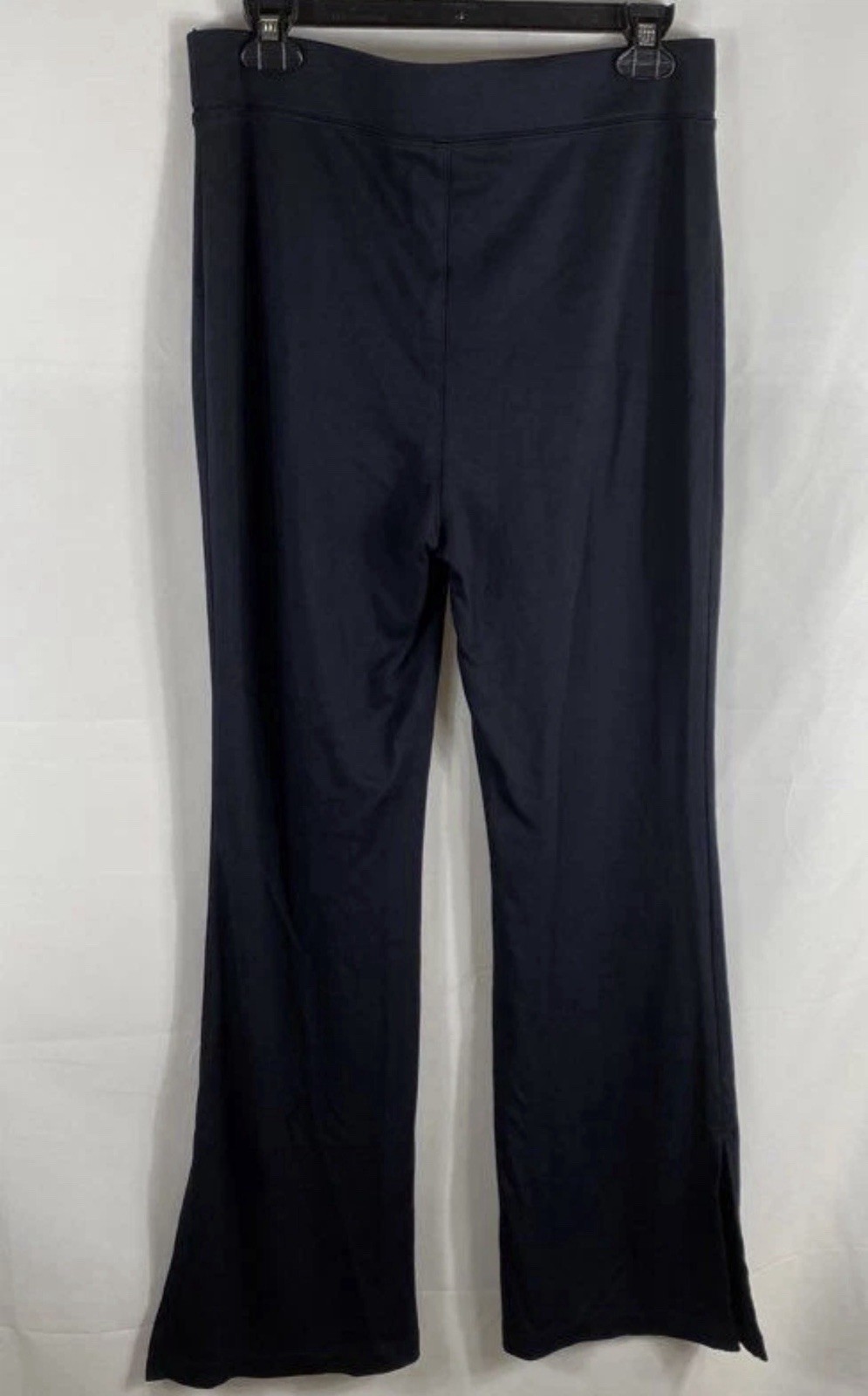 Maeve Pants Womens Med Wide Leg Navy Blue Stretch Ponte Knit Anthropologie EUC
