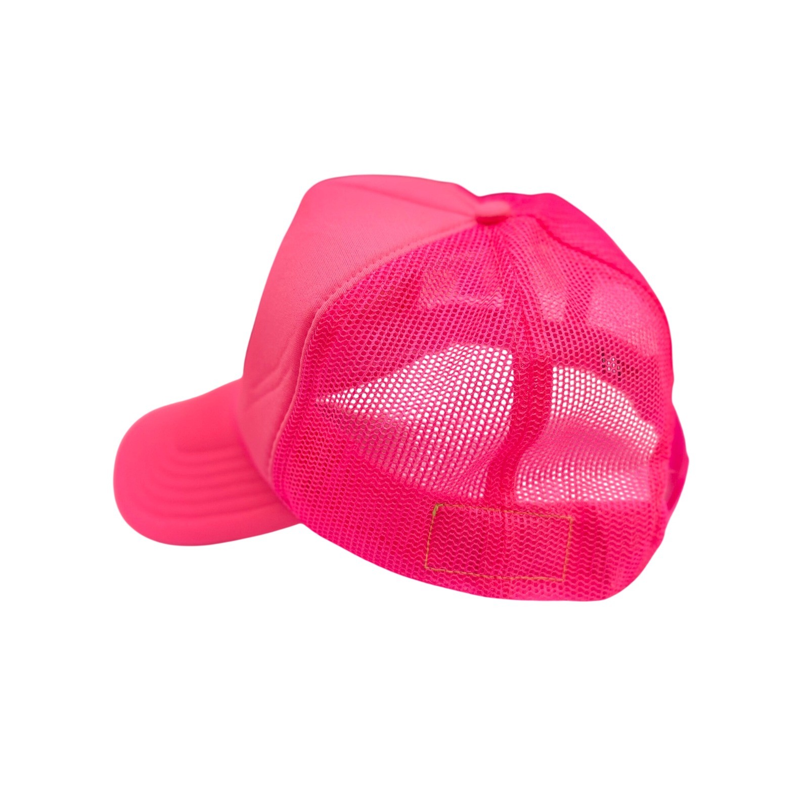 Aviator Nation Smiley Vintage Trucker Hat Neon Pink Snapback Mesh Cap