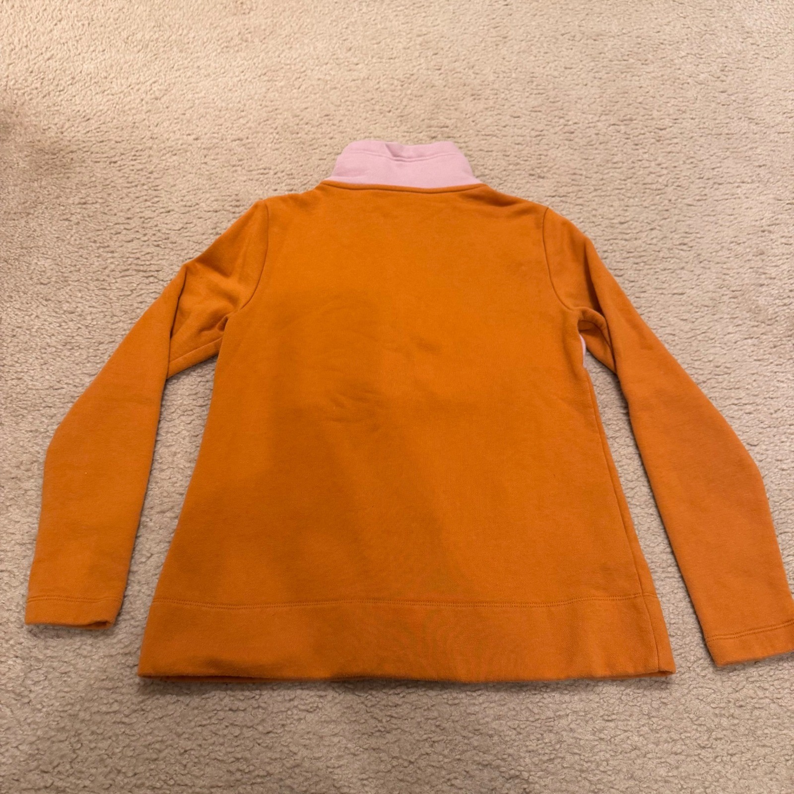 L.L. Bean Signature Colorblock Quarter Zip Fleece Pullover Cozy Fall Sz XS