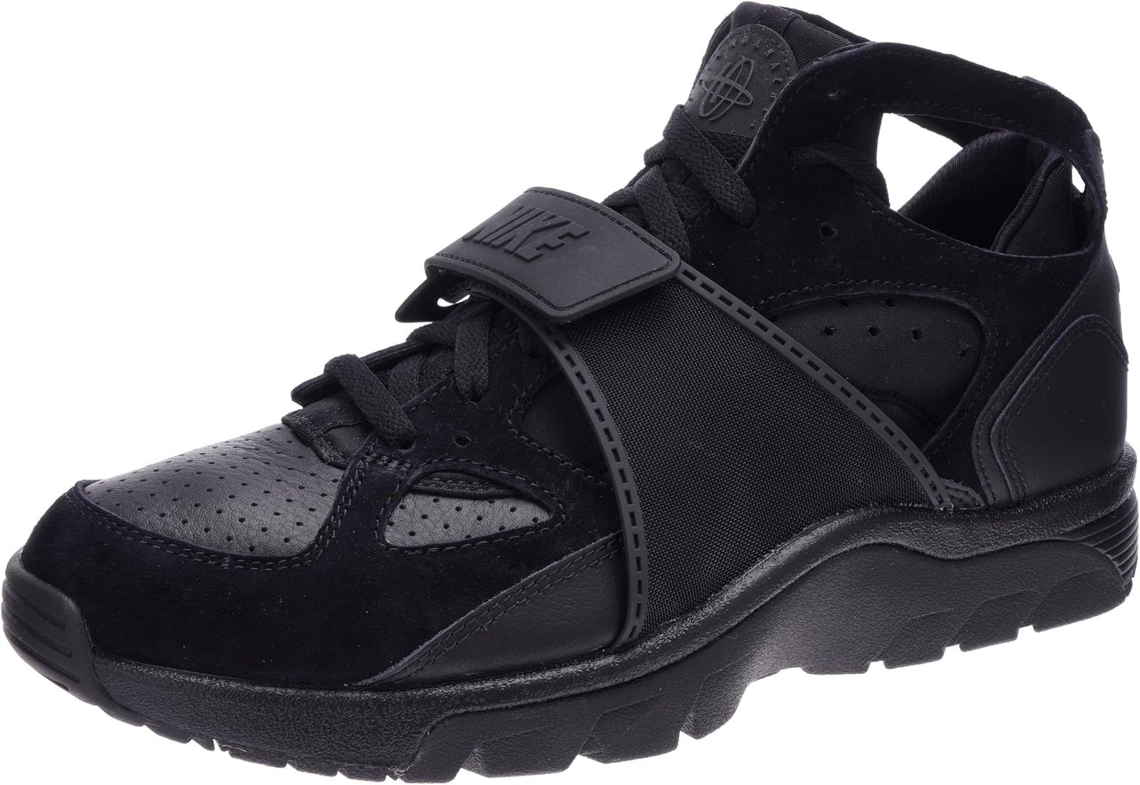 Nike Air Trainer Huarache Mens Basketball Shoes (Black/Black) – Black/Black – 10