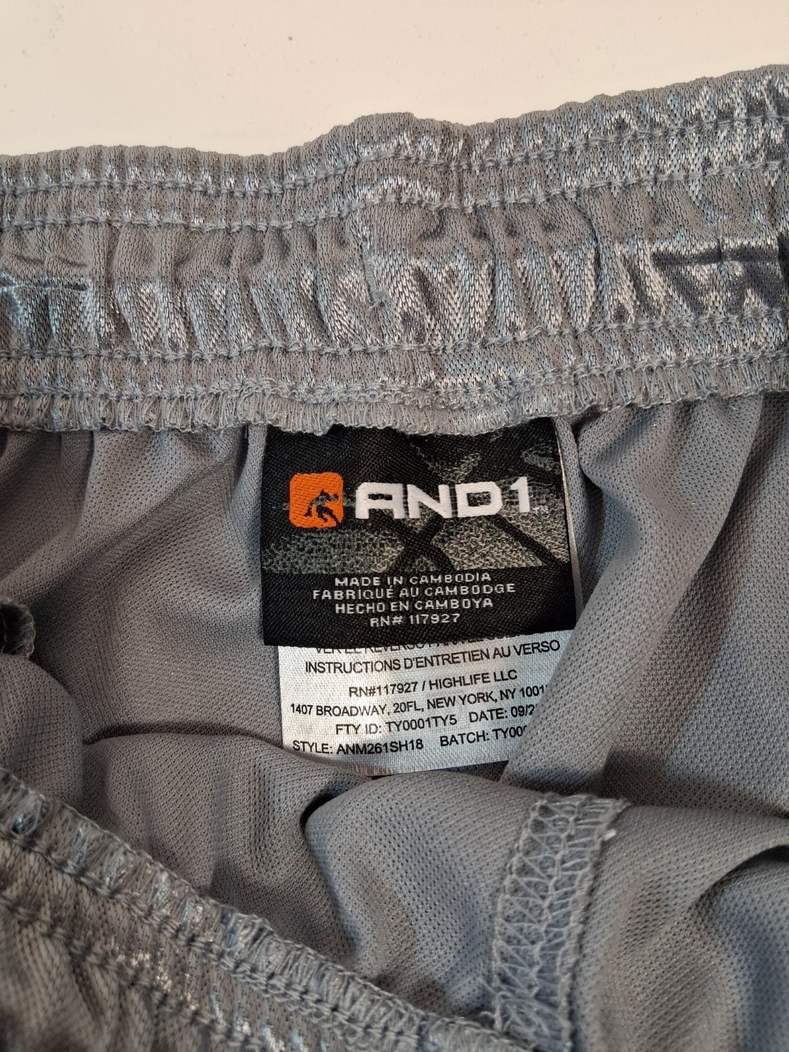 And1 Mens Basketball Gym Workout Shorts Grey Purple ALL SIZES M L XL 2XL 3XL