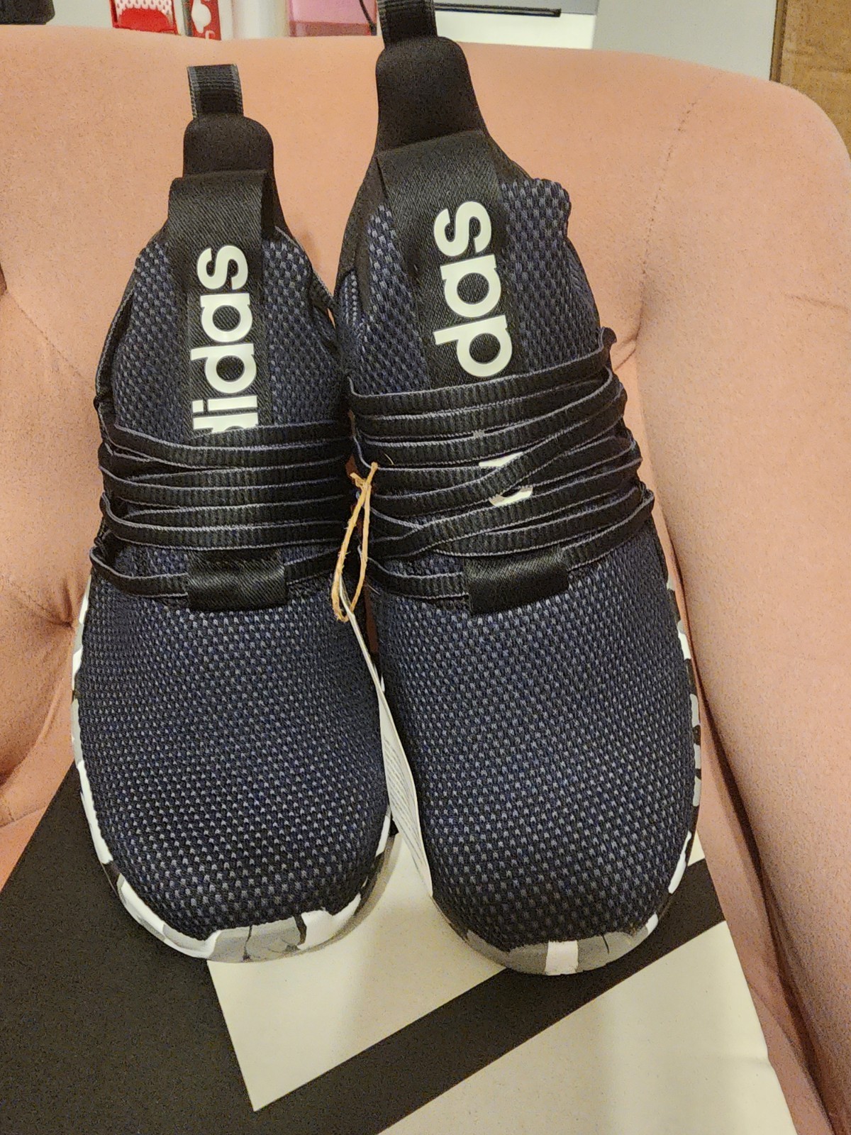 adidas Lite Racer Adapt 7.0 K Mens Slip-On Sneakers Black Camo IE6383
