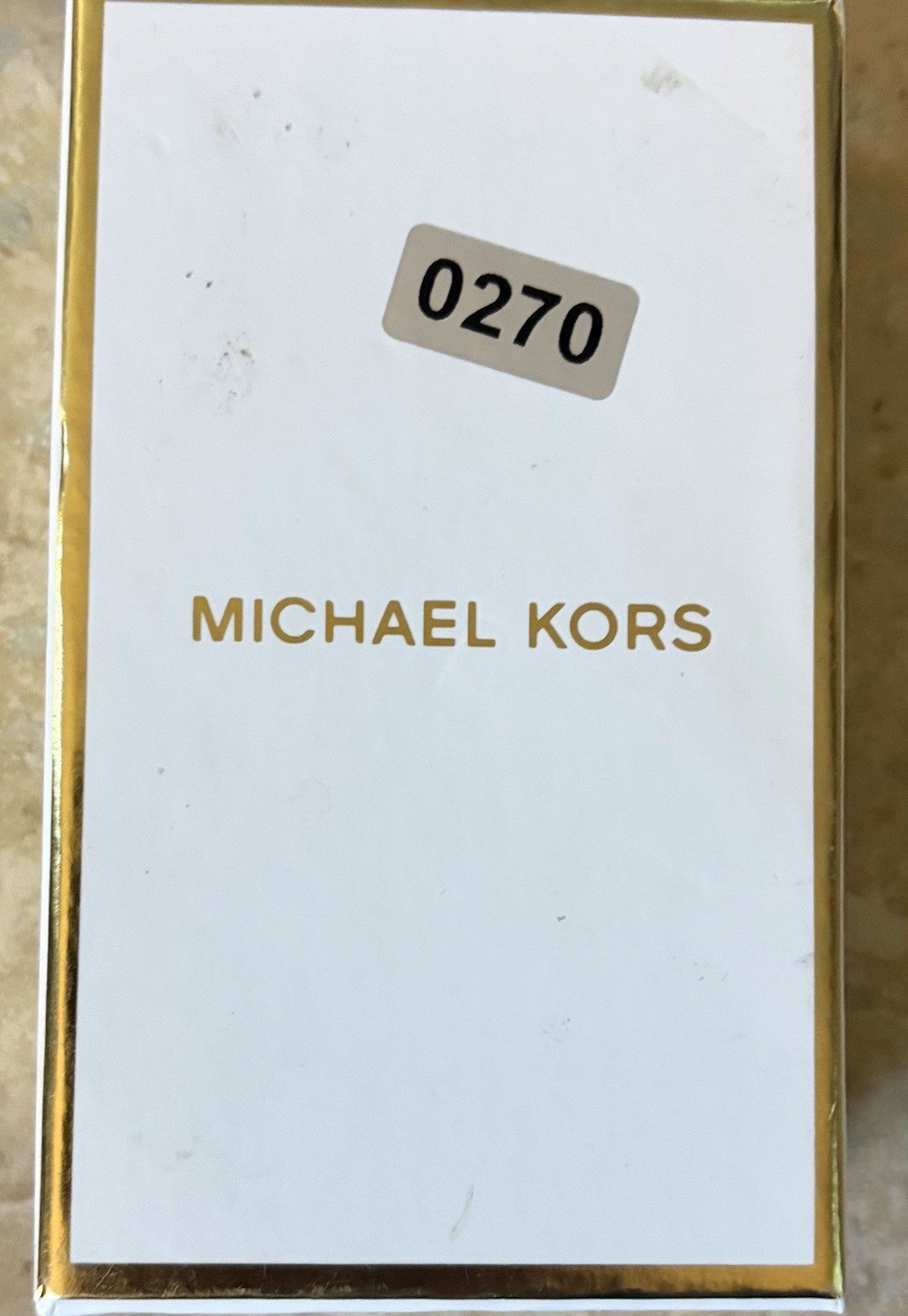 Michael Kors Gold Tone Key Chain MK Logo Circular Bag Pendant NEW FREE SHIPPING