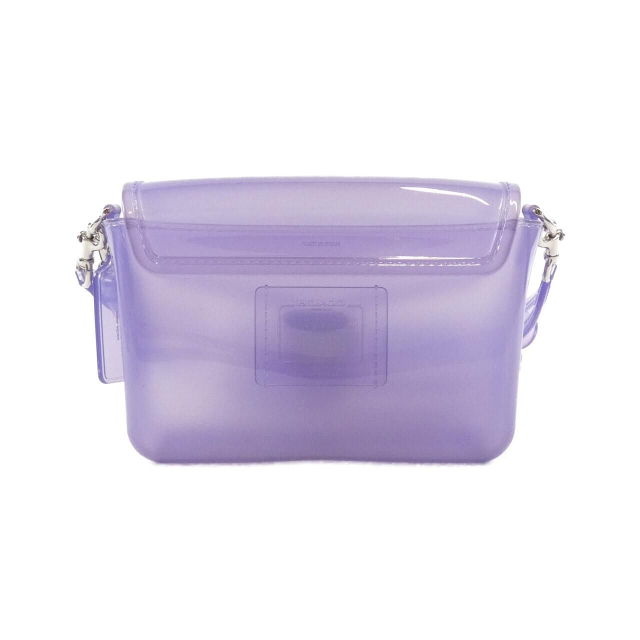COACH Jelly Tabby CH748 purple PVC Clear 2Way Shoulder Bag Charm NWOT